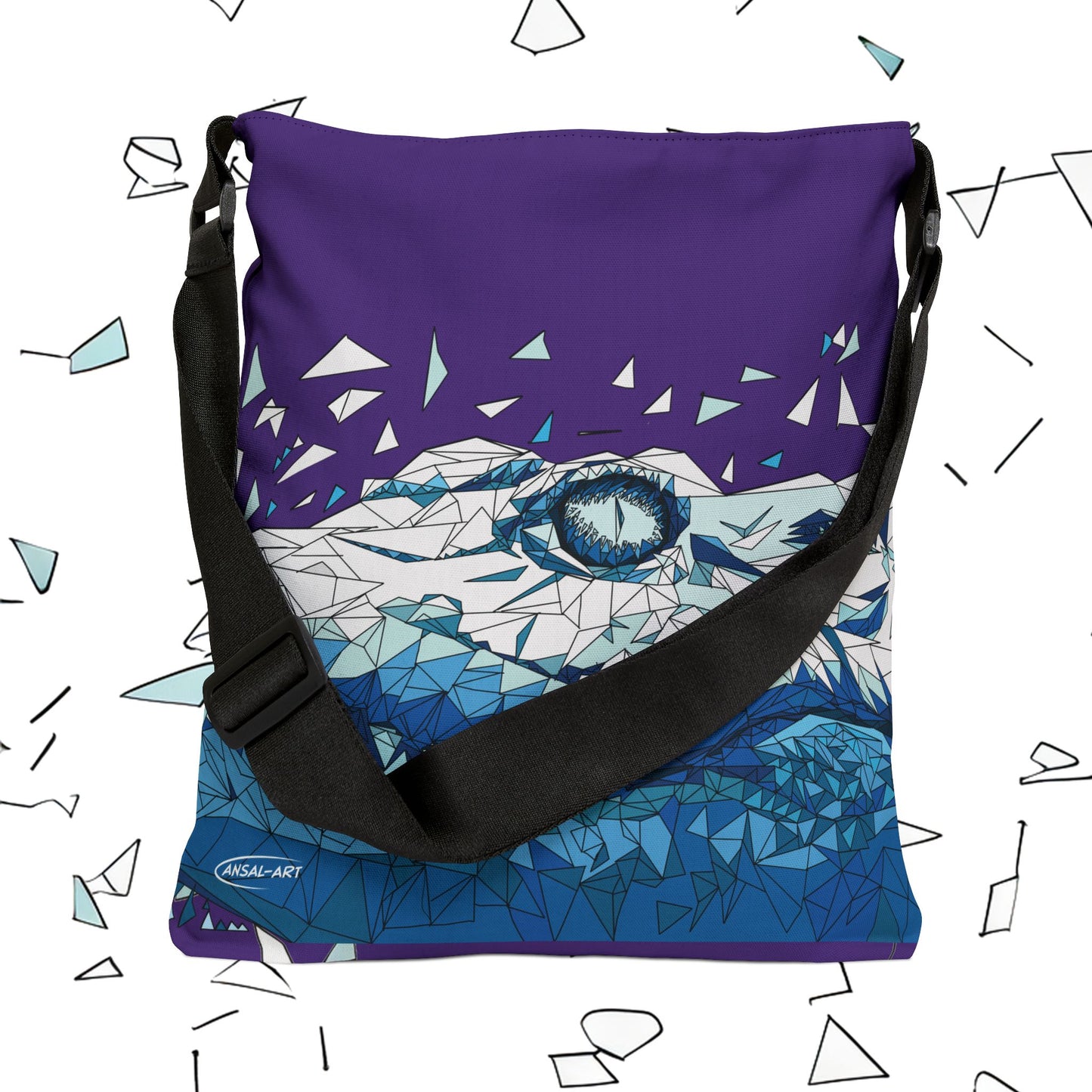 Coccodrillo purple - Adjustable Tote Bag (AOP)