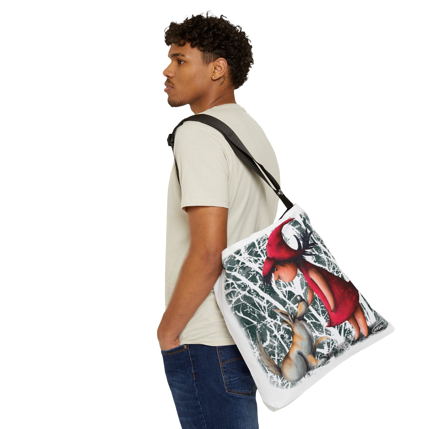 Cappuccetto Rosso-Adjustable Tote Bag (AOP)