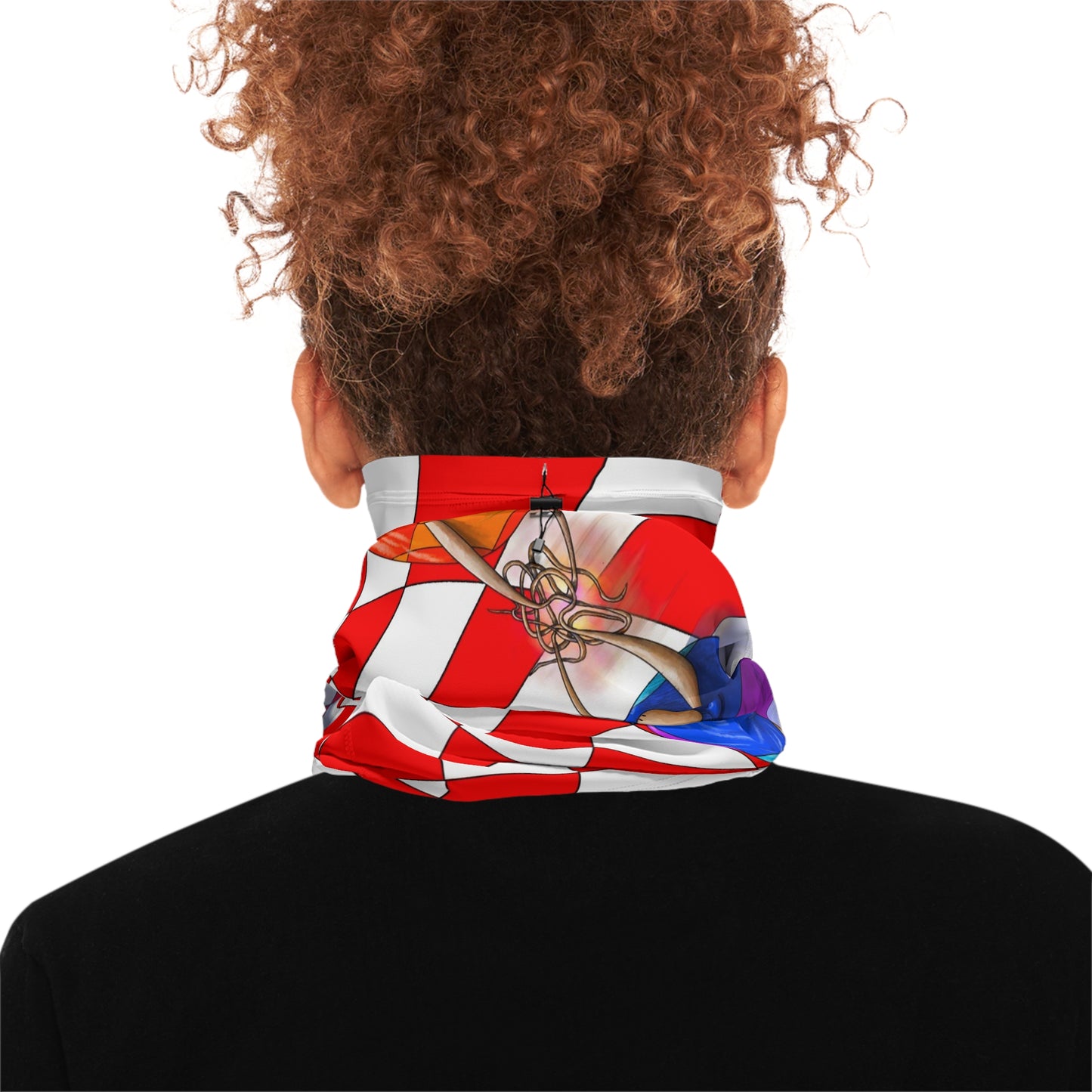 scaldacollo_Colorful Art Winter Neck Gaiter with Drawstring