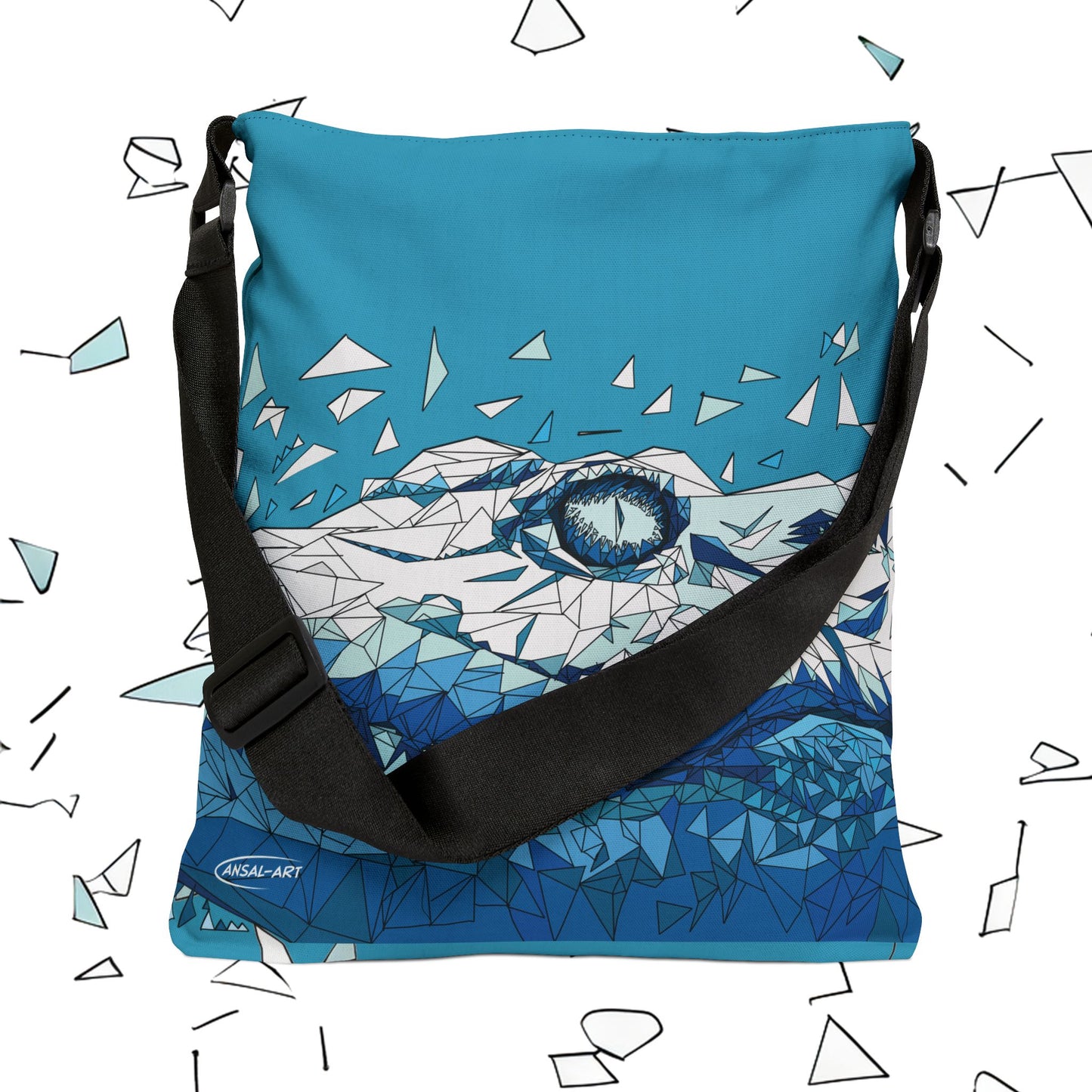 Coccodrillo blue - Adjustable Tote Bag (AOP)