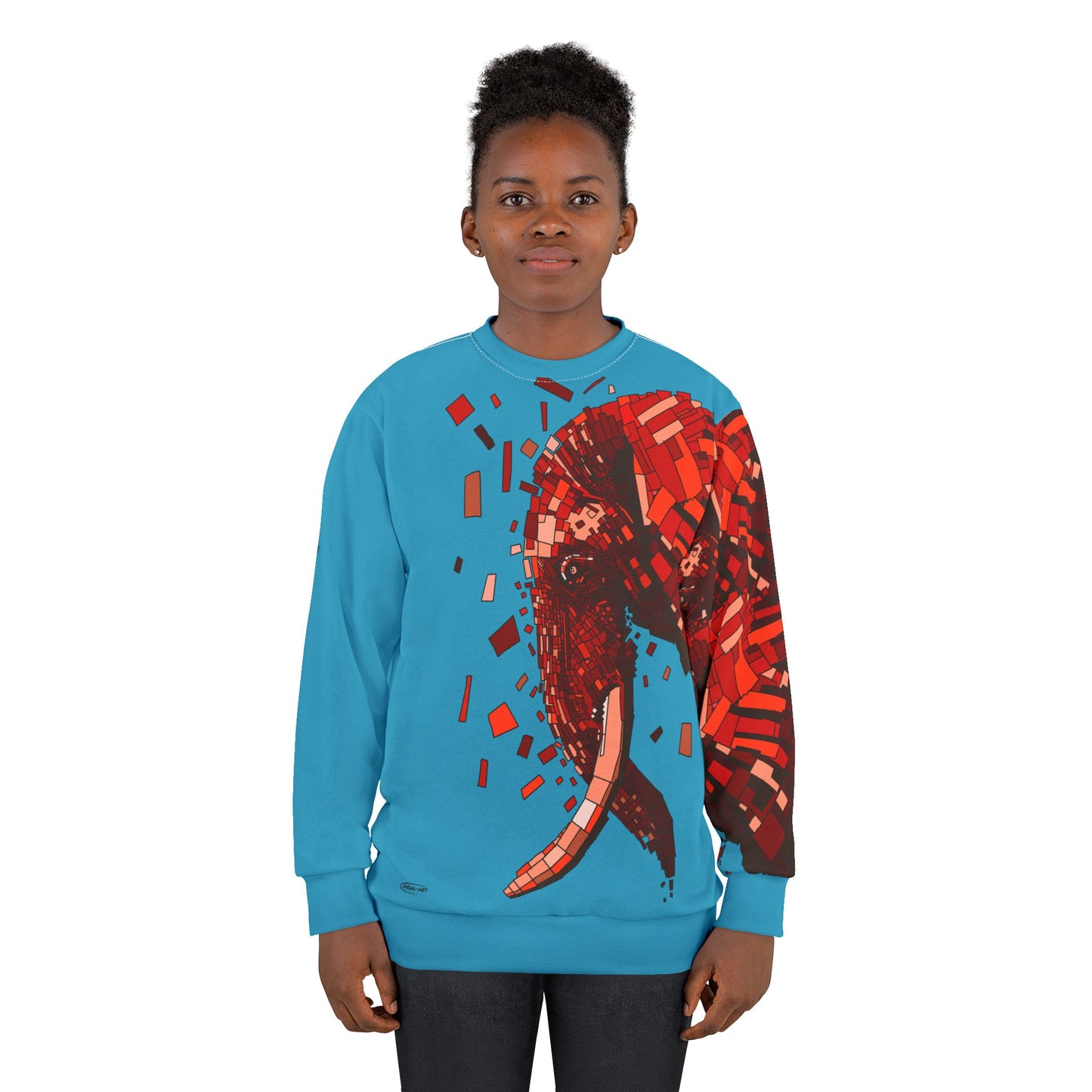 Elephant blue - Unisex Sweatshirt (AOP)