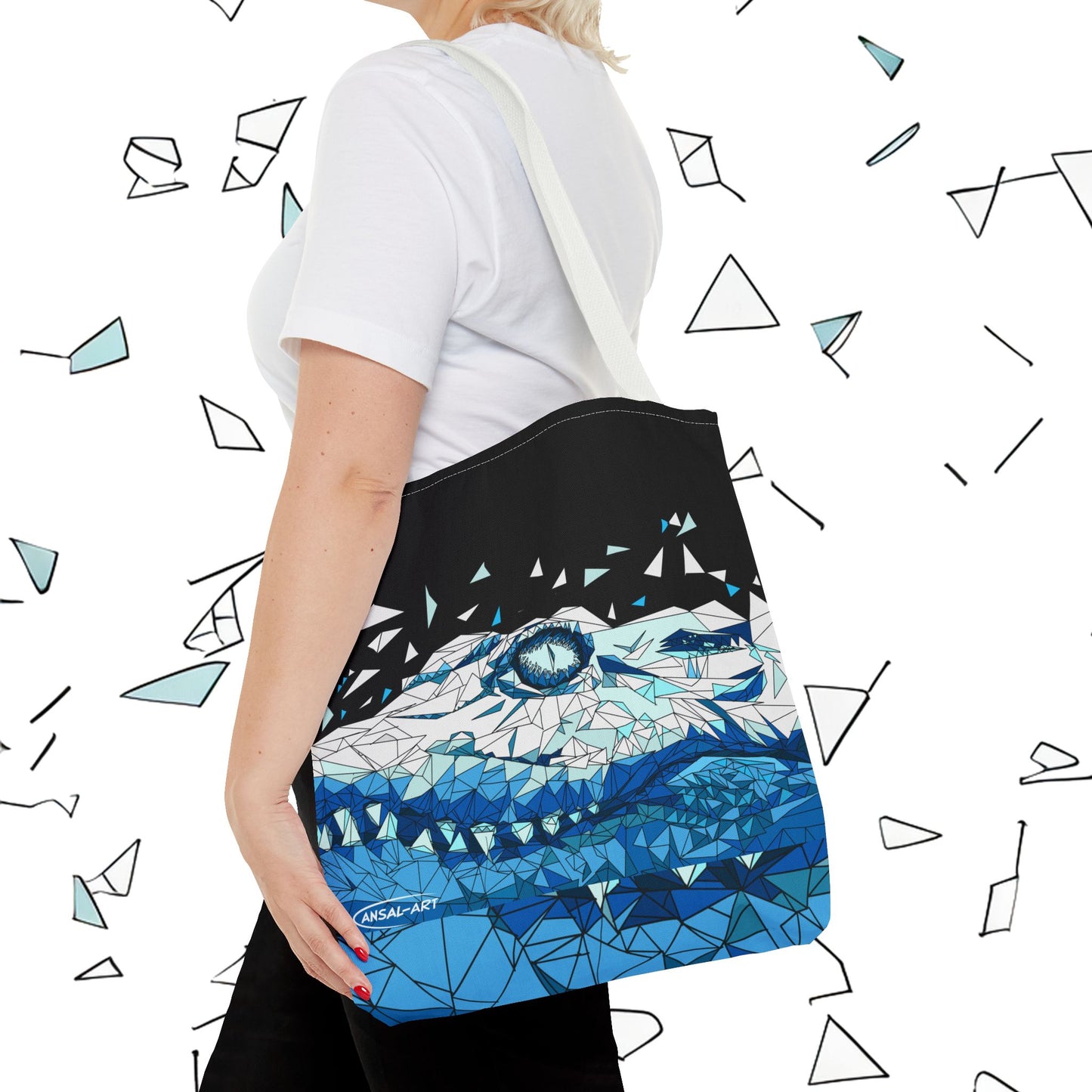 coccodrillo blacjk-Tote Bag (AOP)