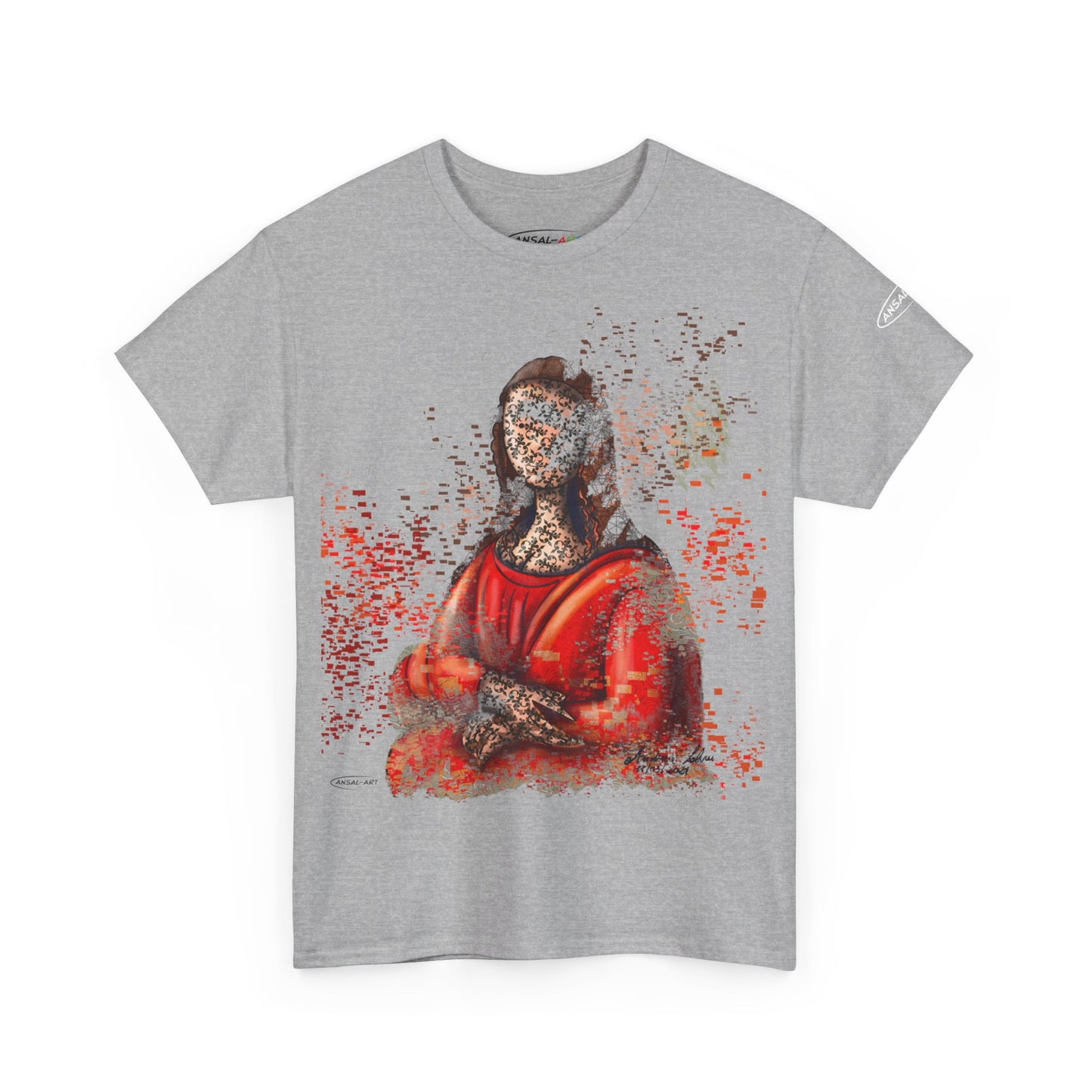 Gioconda scomposta-Unisex Heavy Cotton Tee