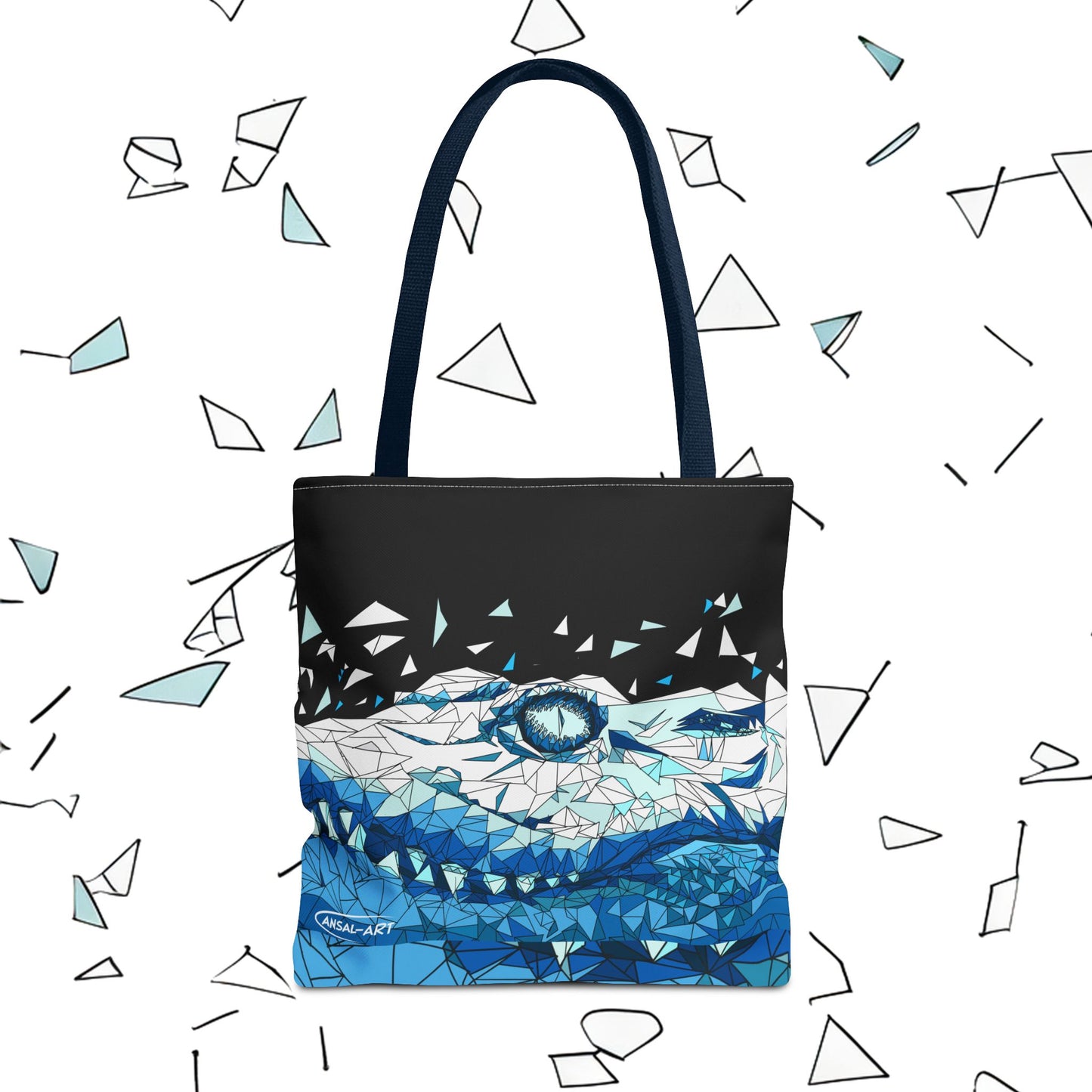 coccodrillo blacjk-Tote Bag (AOP)