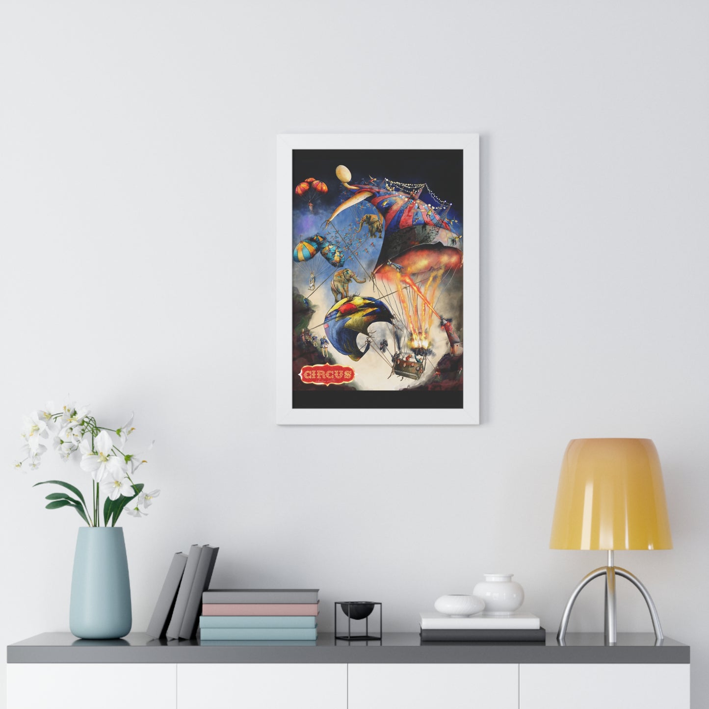 Framed Vertical Poster-circus