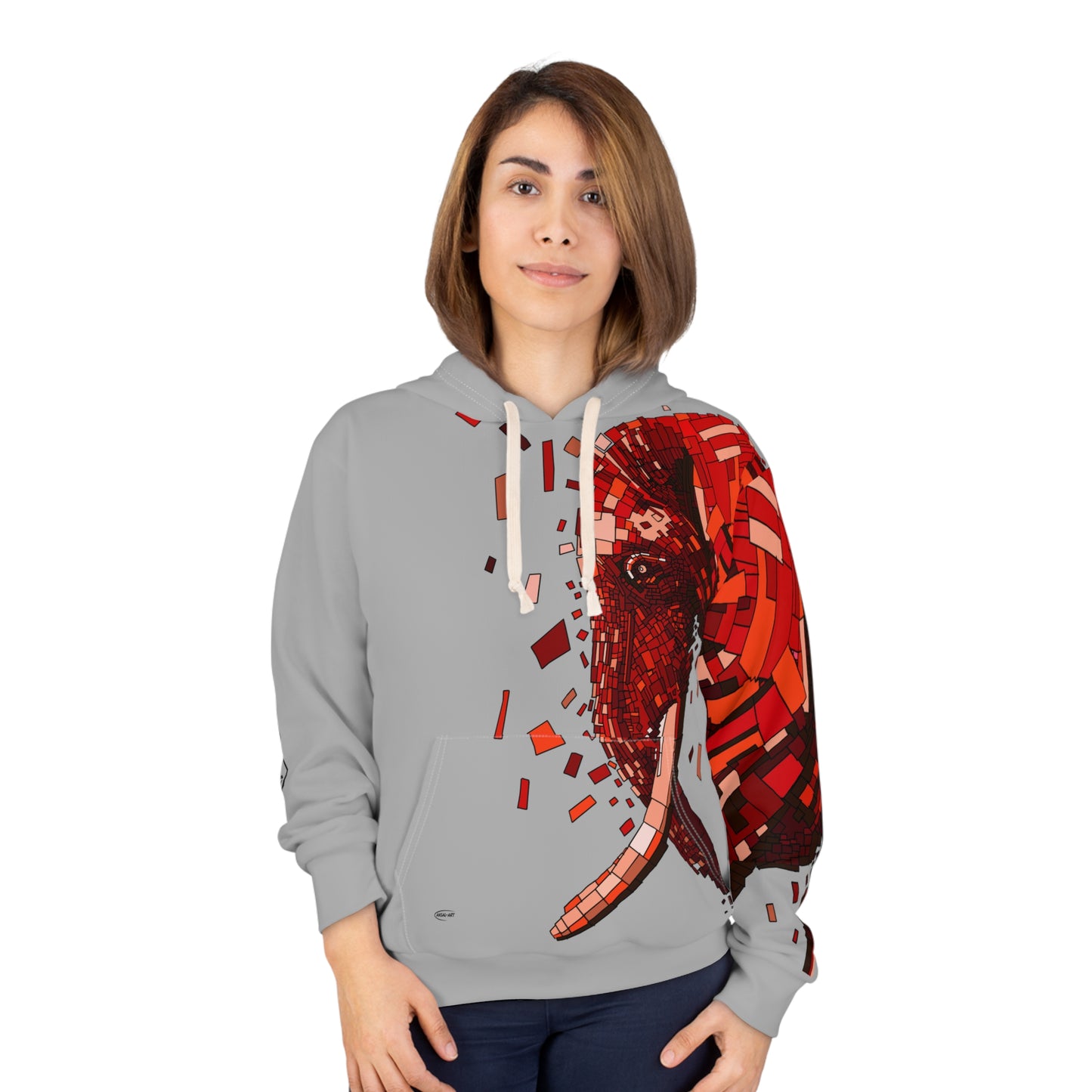 Copy of Elephant blue-Unisex Pullover Hoodie (AOP)