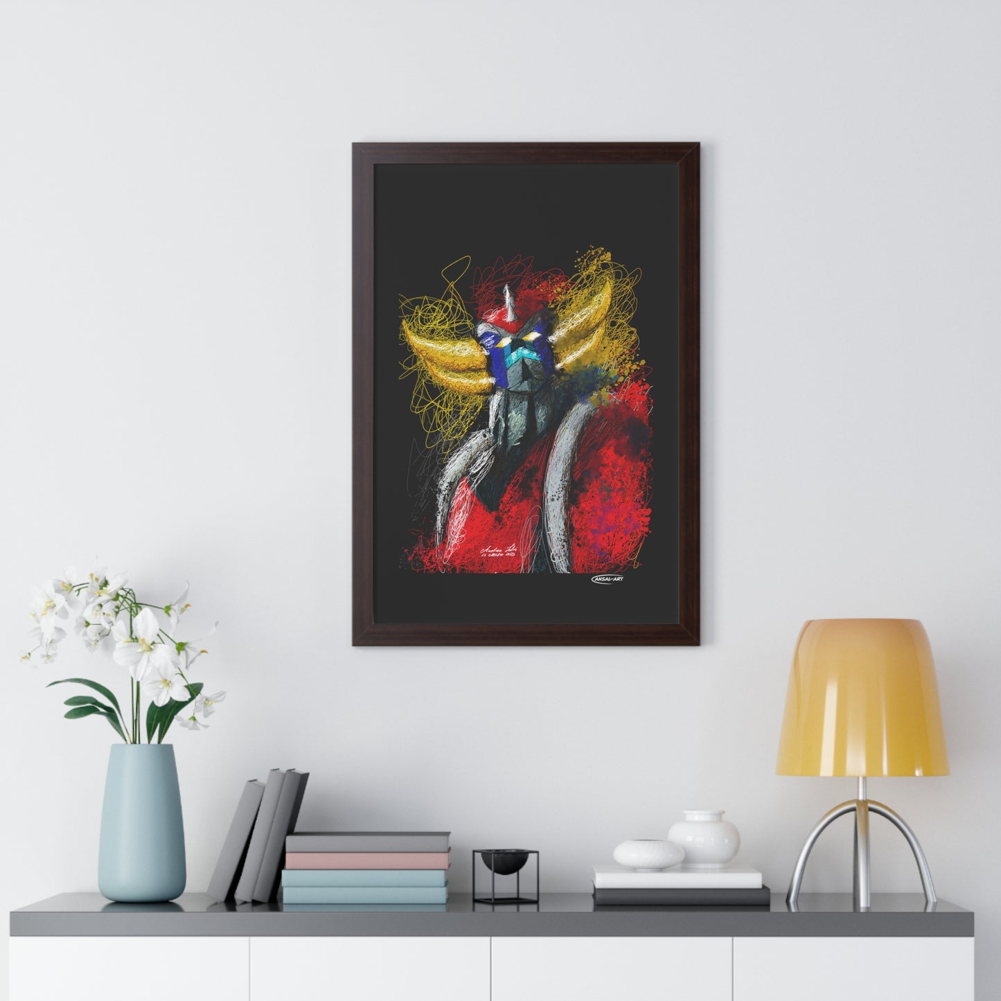 Goldrake- Framed Vertical Poster-