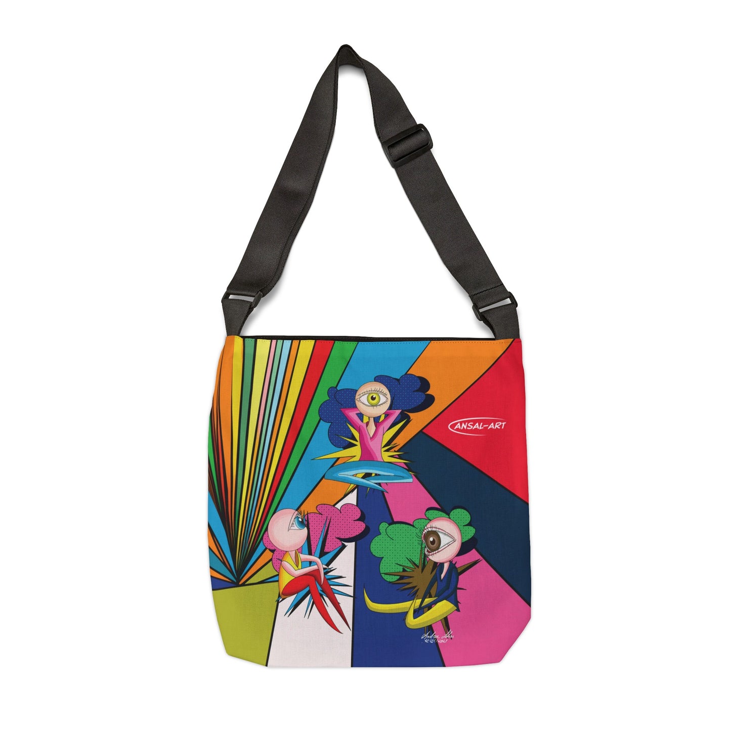 Pop eyes-Adjustable Tote Bag (AOP)