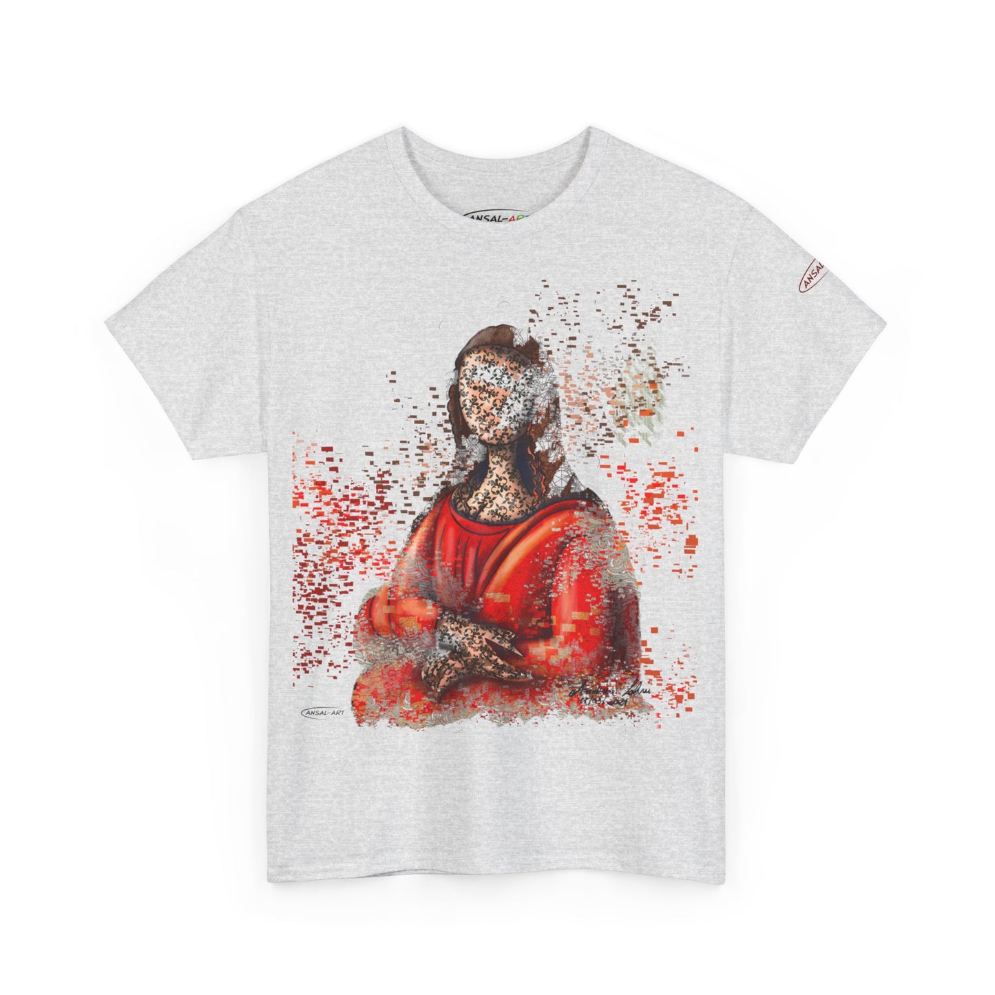 Gioconda scomposta-Unisex Heavy Cotton Tee