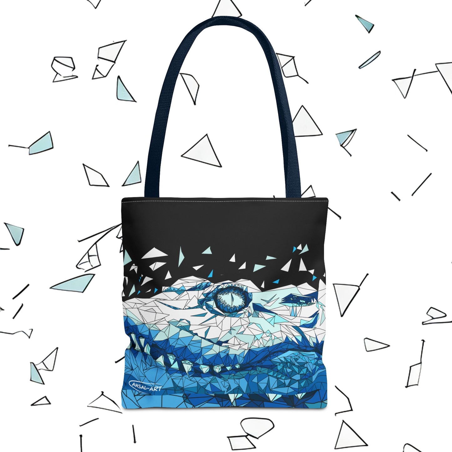 coccodrillo blacjk-Tote Bag (AOP)