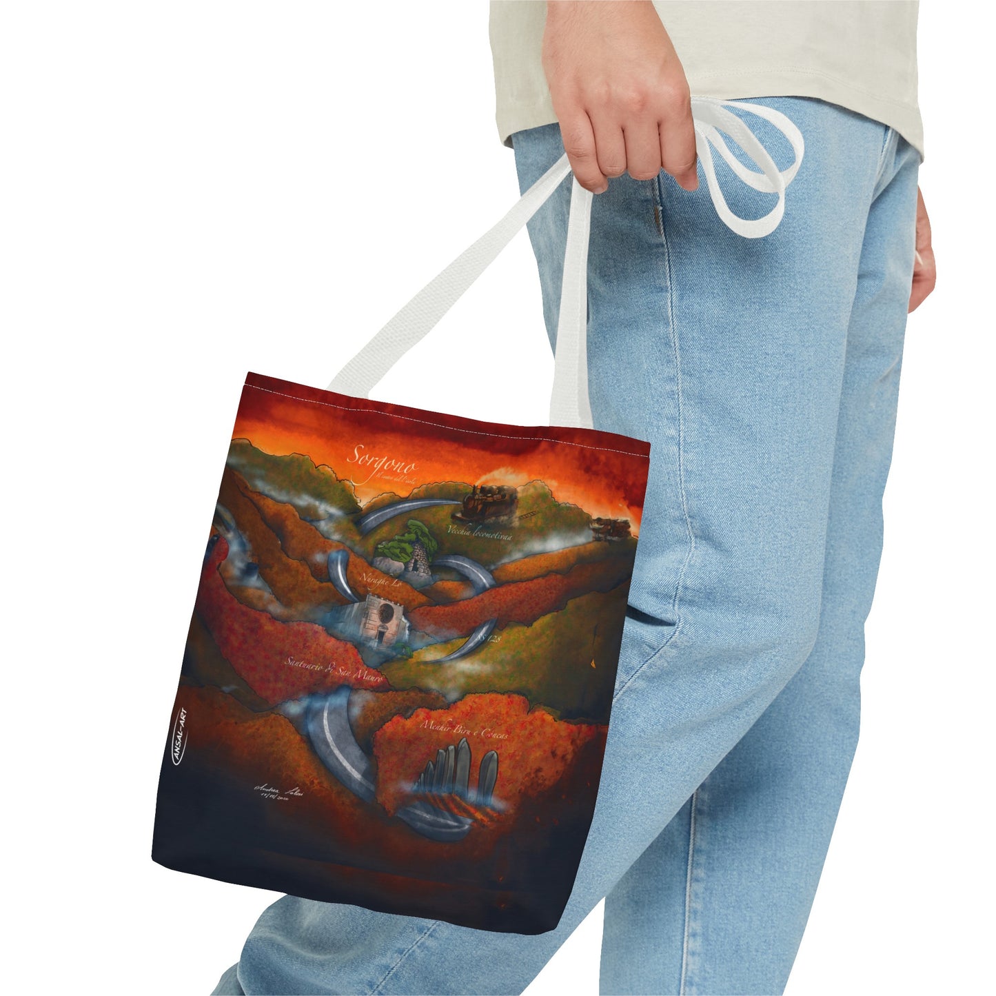 Sorgono-Tote Bag (AOP)