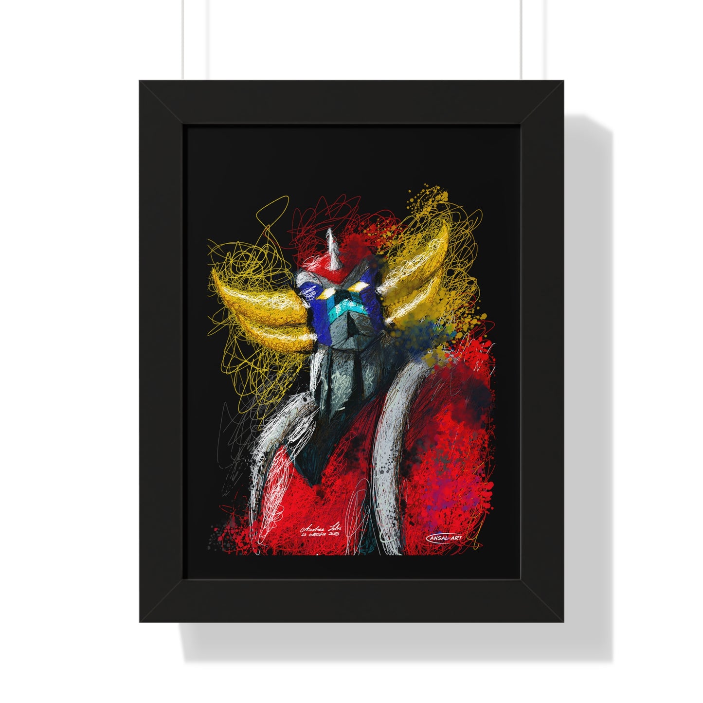 Goldrake- Framed Vertical Poster-