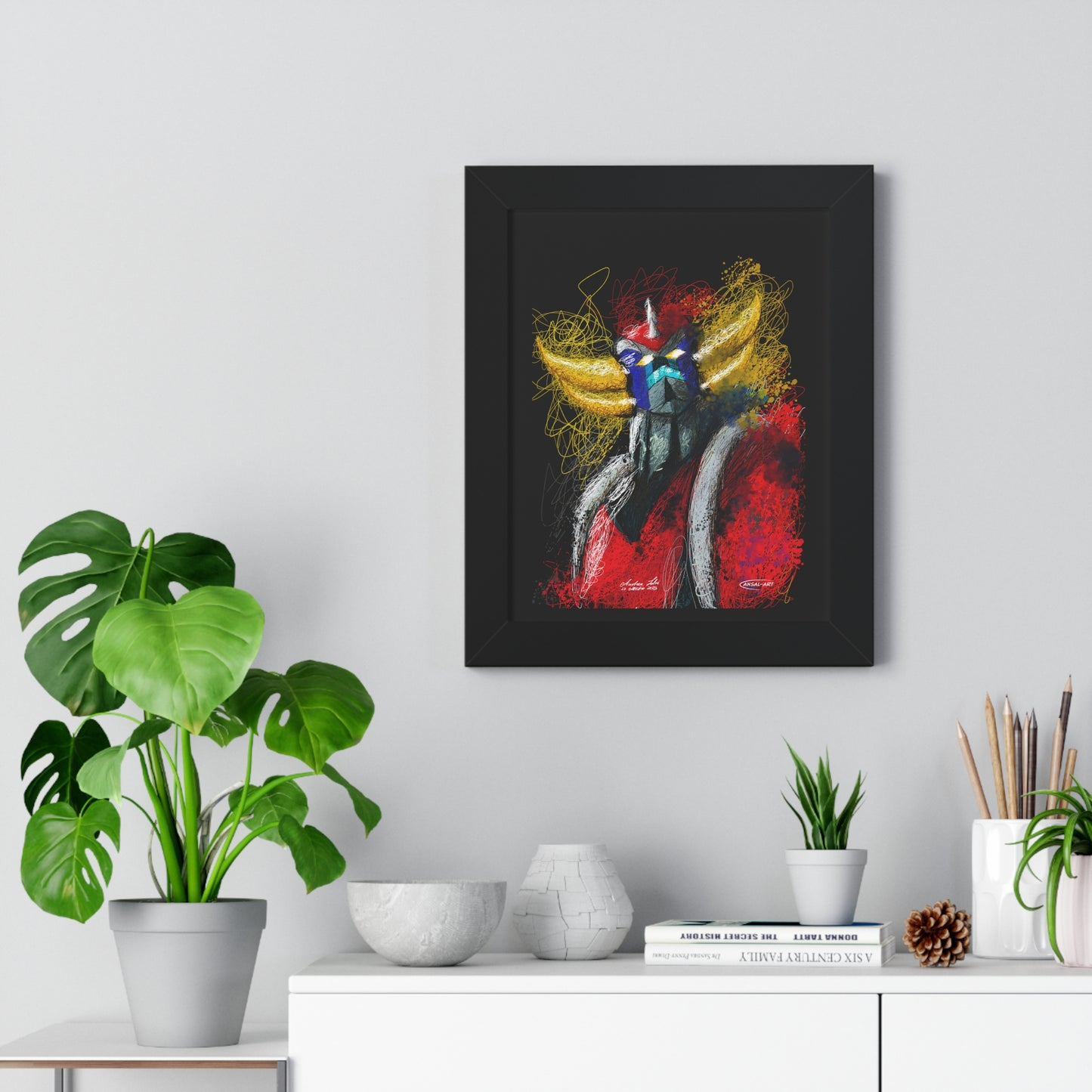 Goldrake- Framed Vertical Poster-