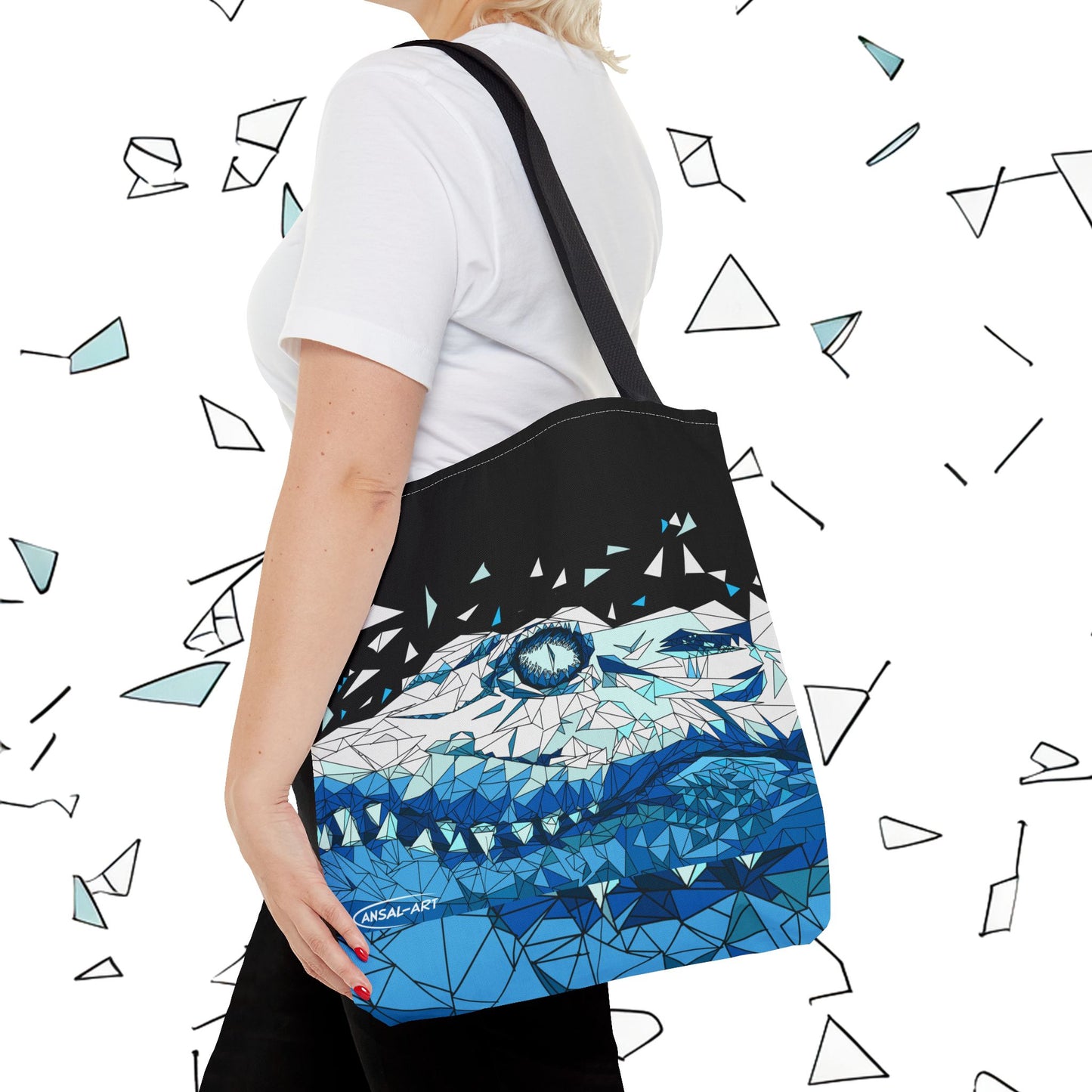 coccodrillo blacjk-Tote Bag (AOP)