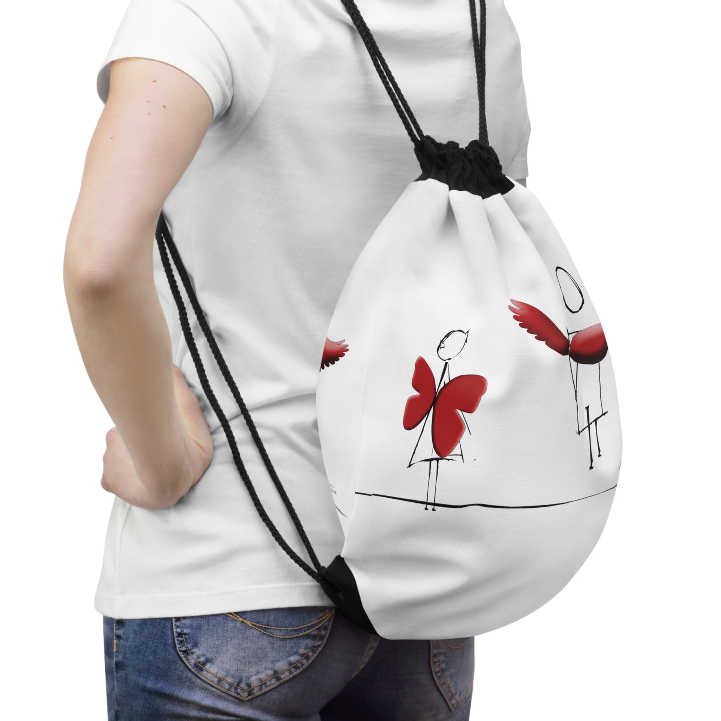 Piccole ali-Drawstring Bag