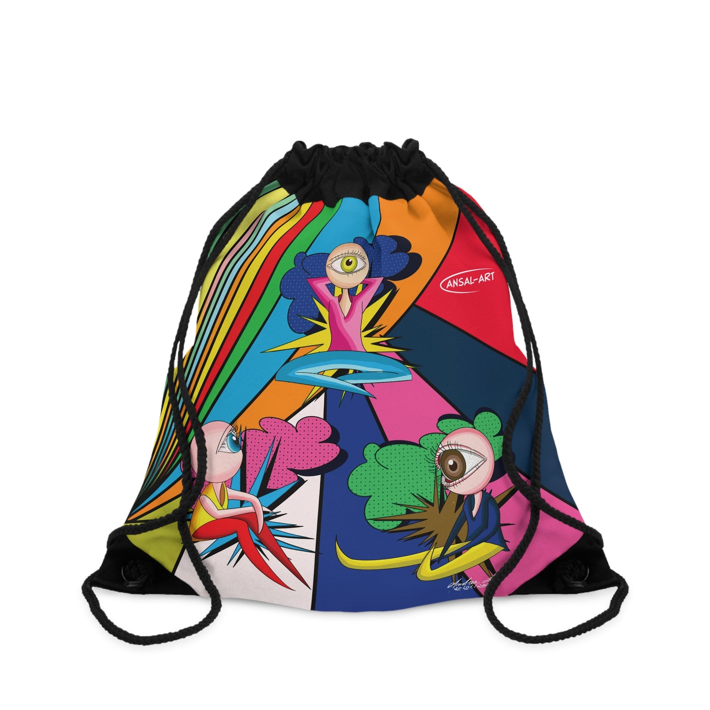 Pop eyes -Drawstring Bag