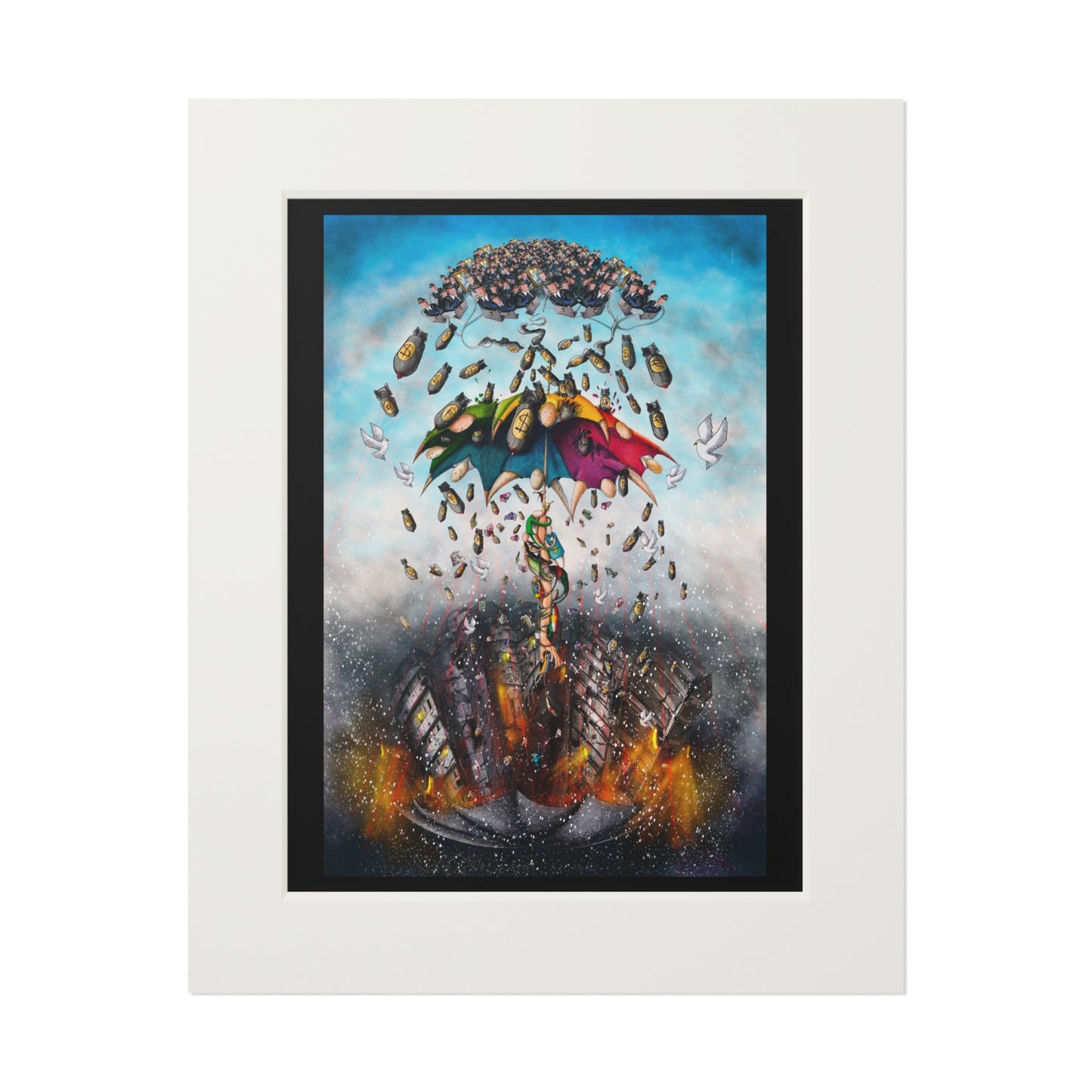 War, Fine Art Prints (Passepartout Paper Frame)