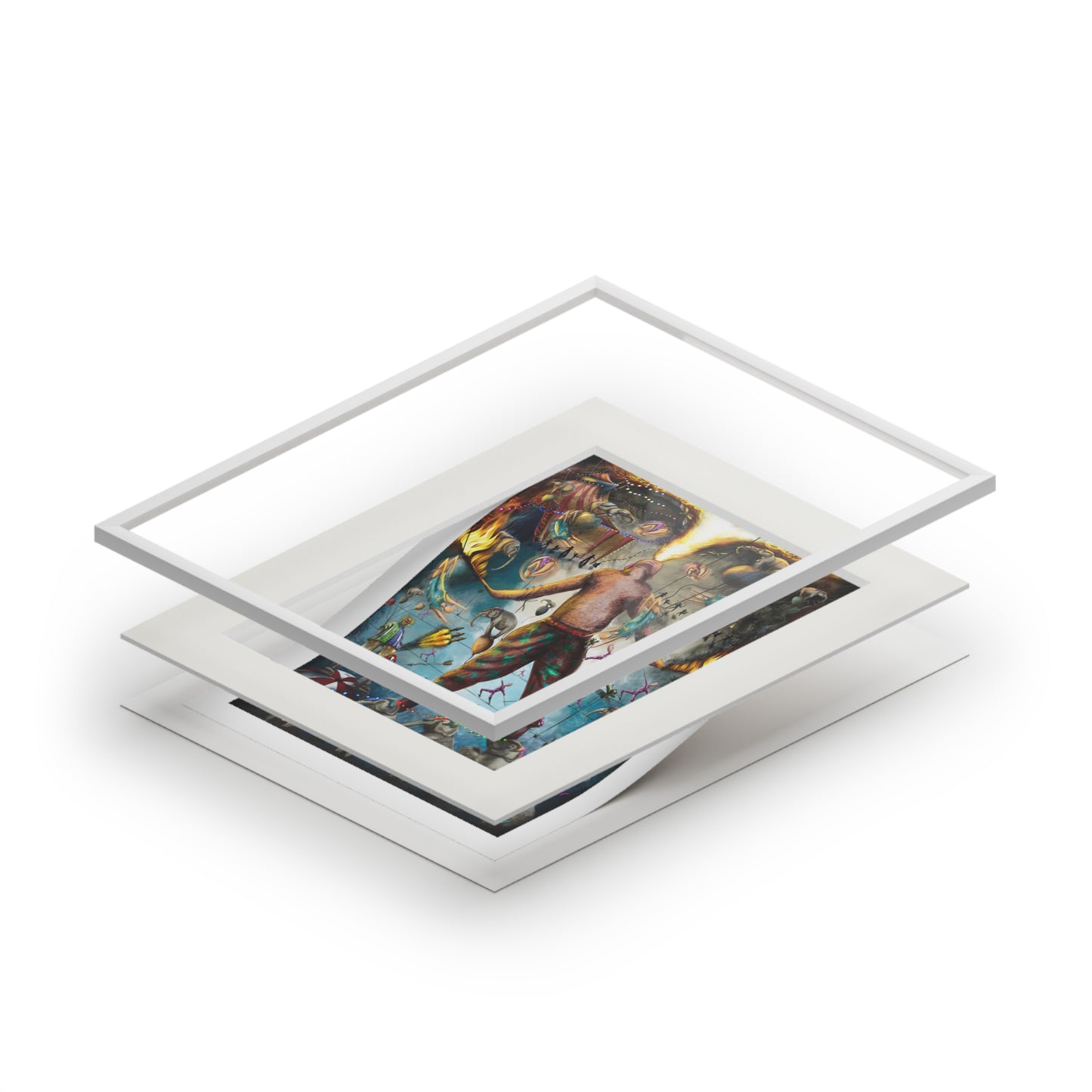 Fine Art Prints (Passepartout Paper Frame), Mangiafuoco