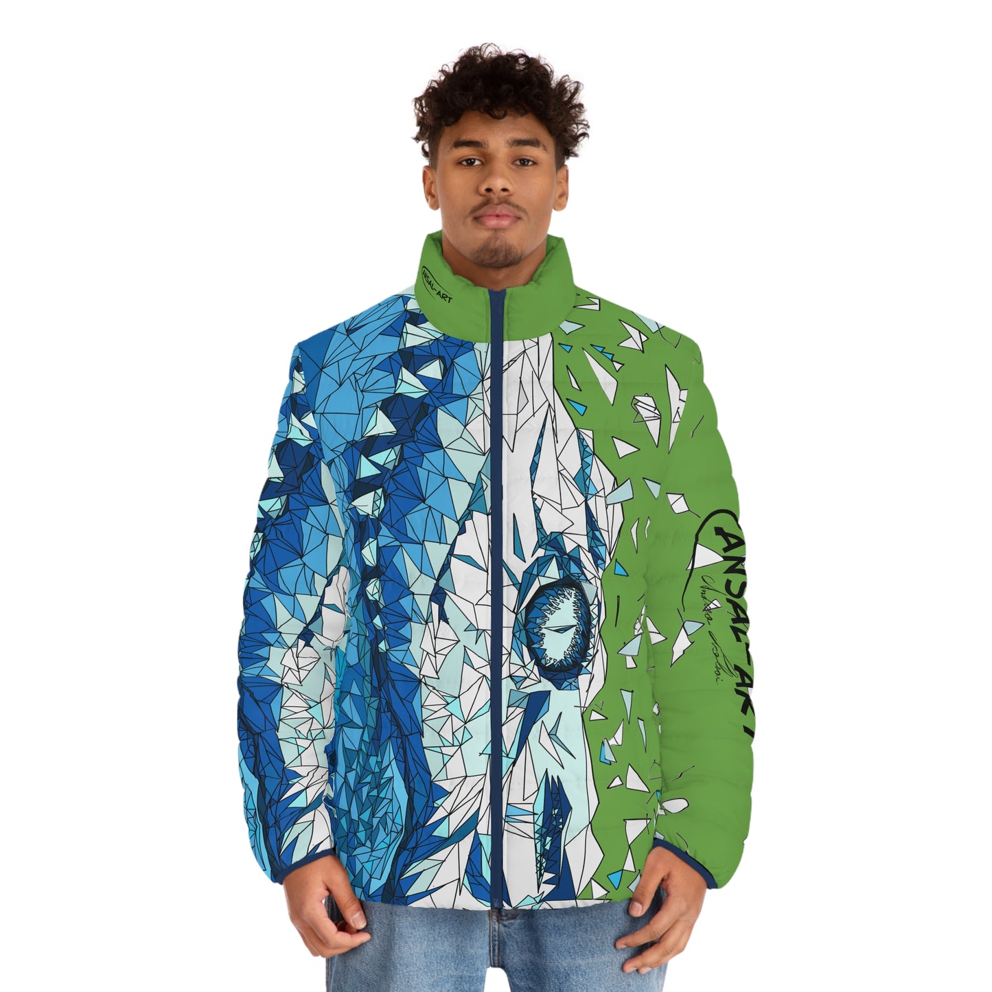 Crocodile green-Colorful Men's Puffer Jacket, AOP Jacket for Adventurers, Artistic Winter Coat, Unique Gift for Art Lovers, Trendy Outerwear for Every [...]