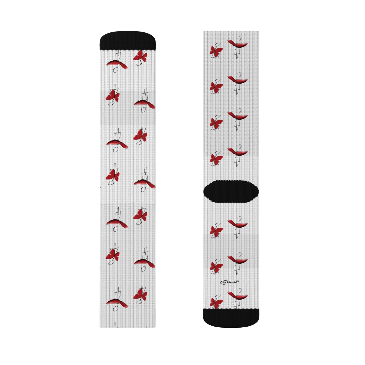 gioconda scomposta-Sublimation Socks