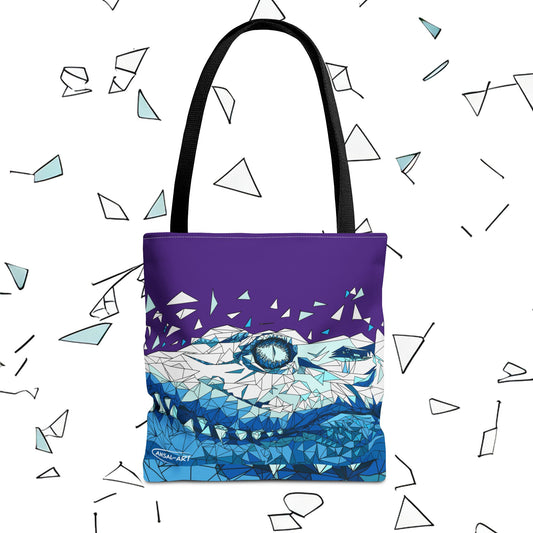 Coccodrillo purple-Tote Bag (AOP)