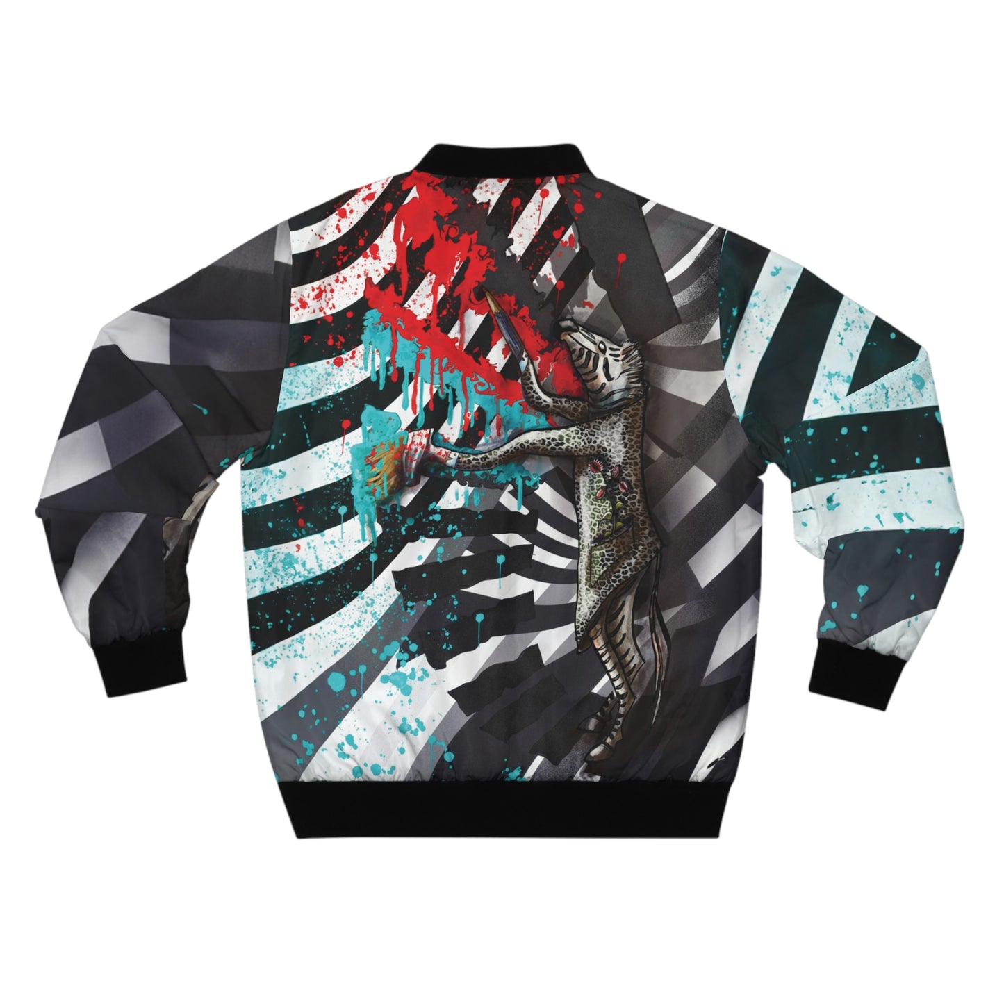 Vibrant Abstract Men's Bomber Jacket