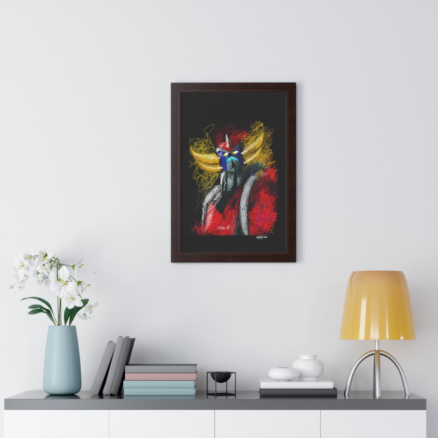 Goldrake- Framed Vertical Poster-