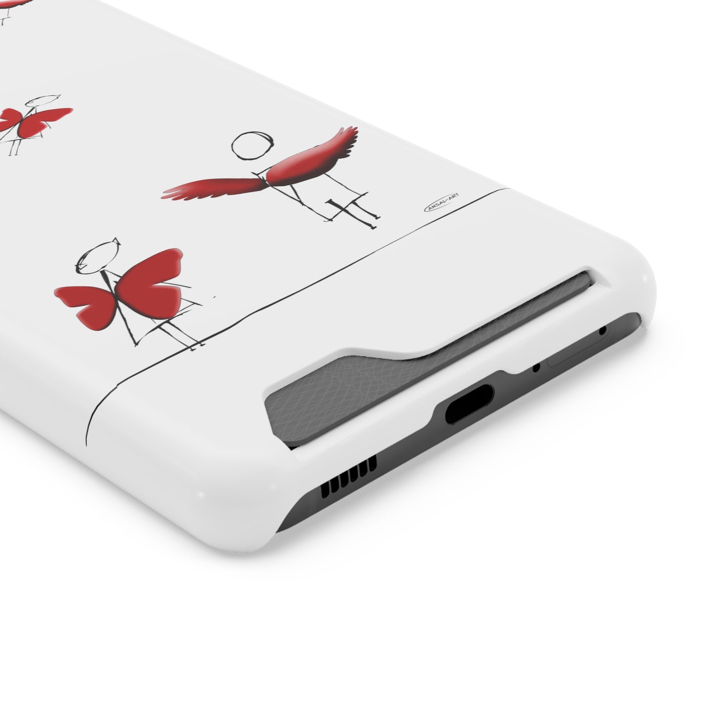 Piccole ali-Phone Case With Card Holder