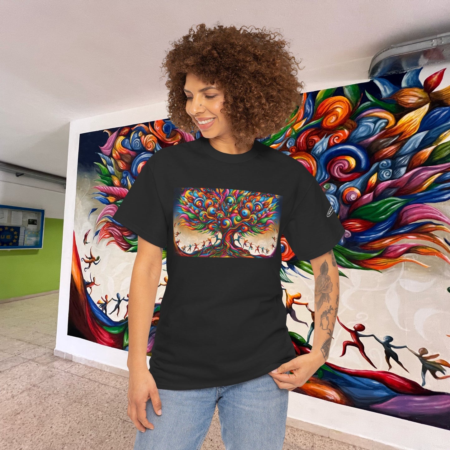 l'albero della vita-Front graphics-Unisex Heavy Cotton Tee