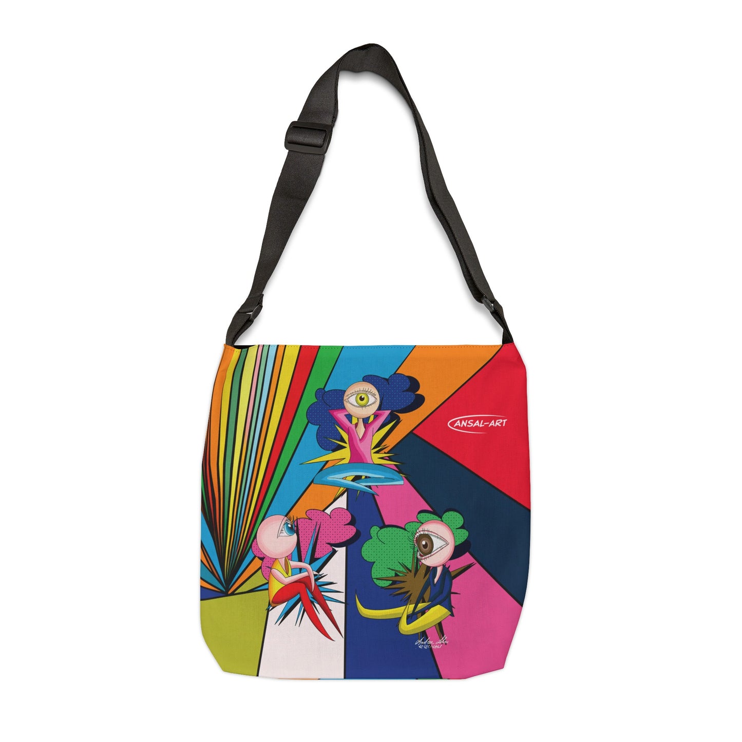 Pop eyes-Adjustable Tote Bag (AOP)