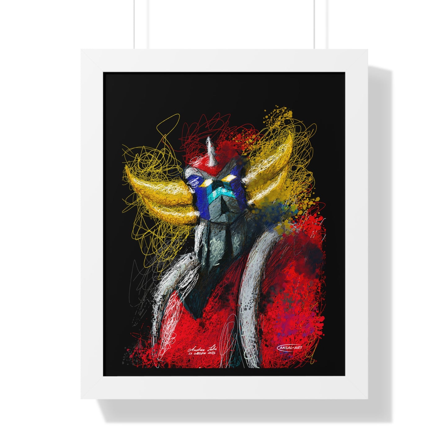 Goldrake- Framed Vertical Poster-