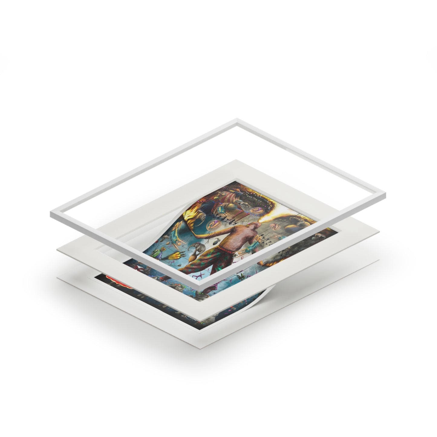 Fine Art Prints (Passepartout Paper Frame), Mangiafuoco