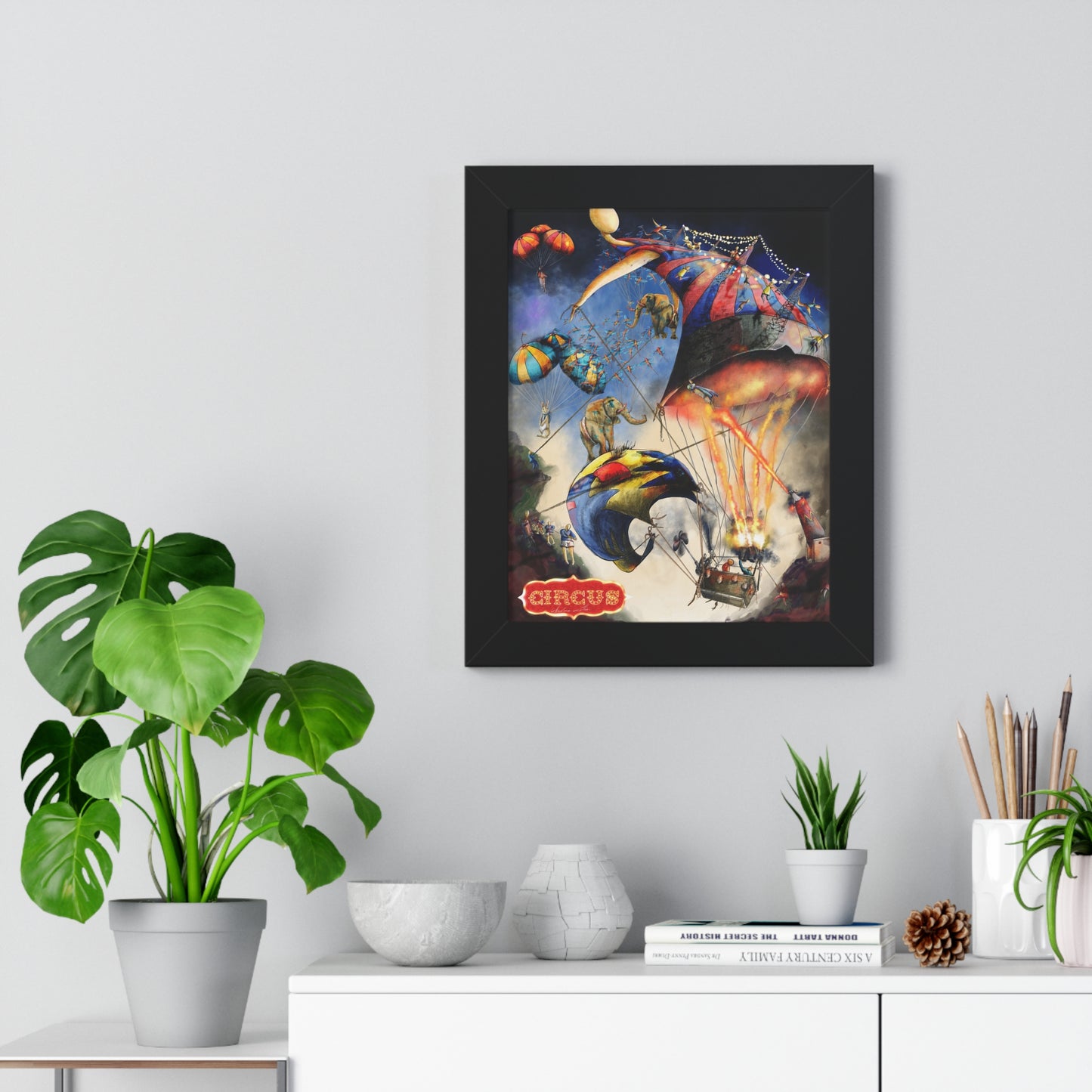 Framed Vertical Poster-circus