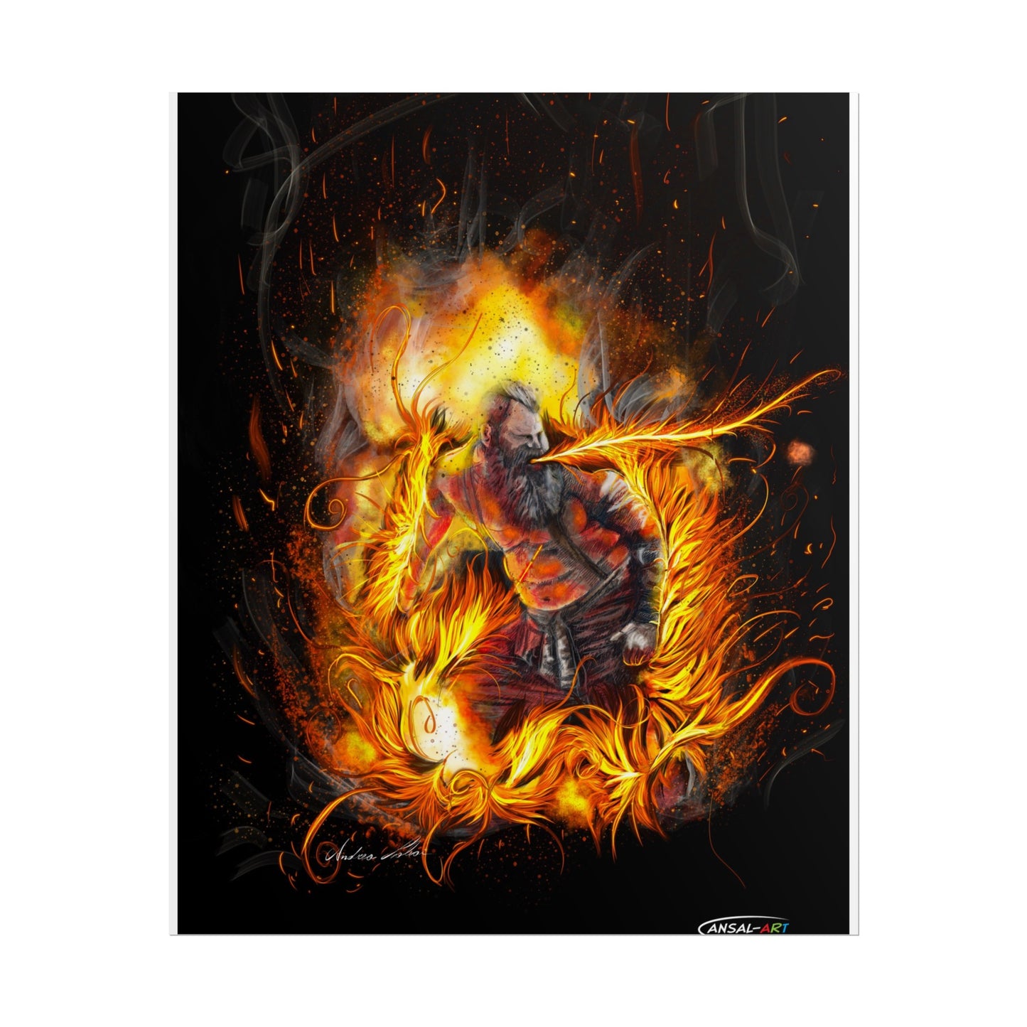 Fire-eater, Rolled Posters