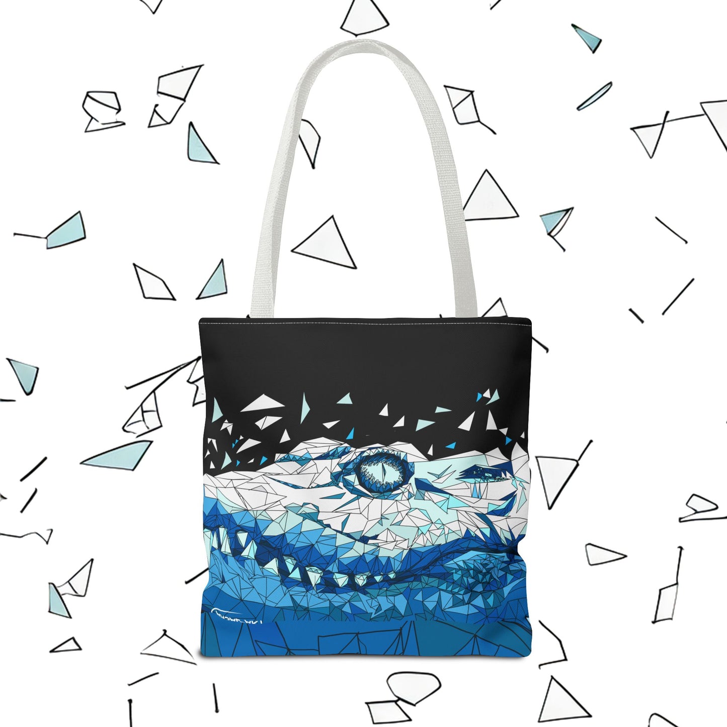 coccodrillo blacjk-Tote Bag (AOP)