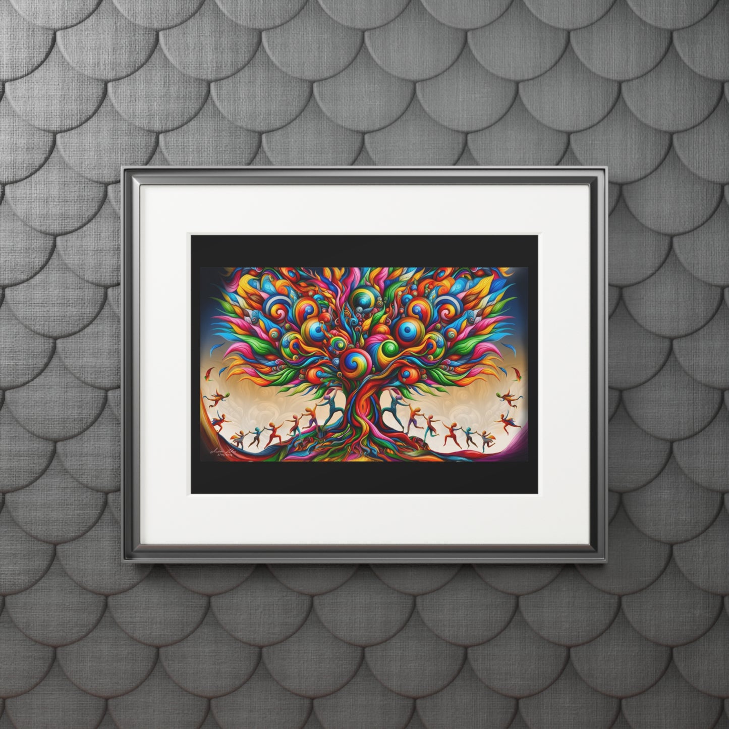 The tree of life, Fine Art Prints (Passepartout Paper Frame)