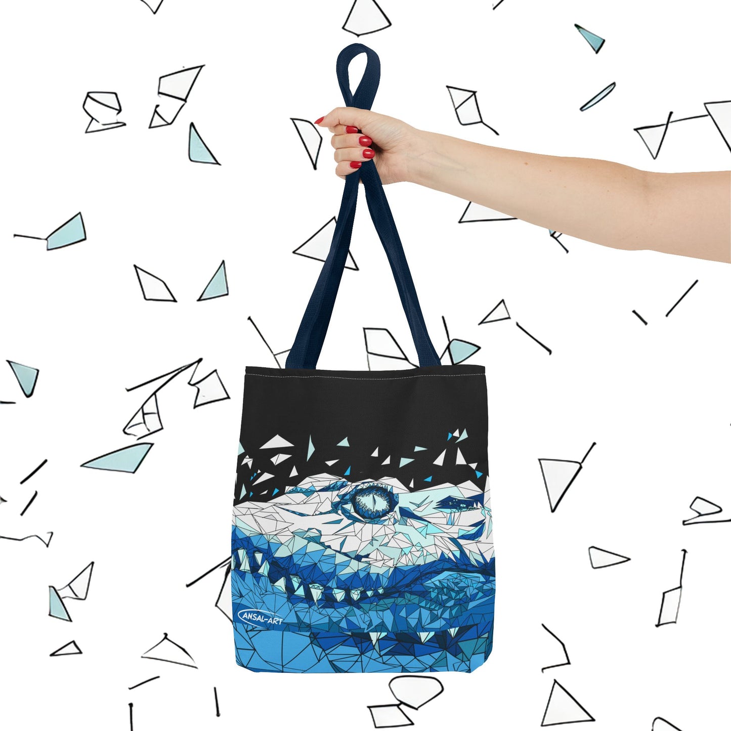 coccodrillo blacjk-Tote Bag (AOP)