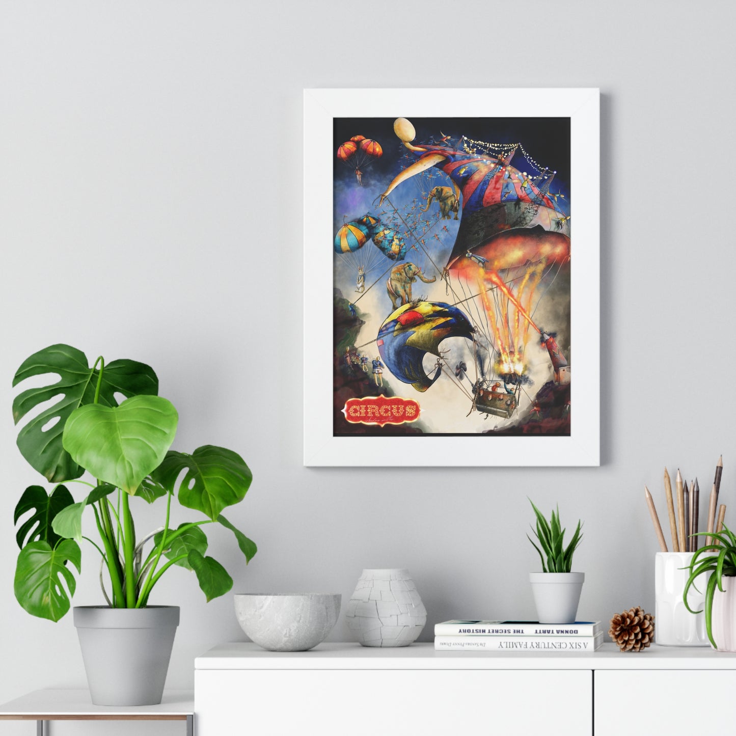 Framed Vertical Poster-circus