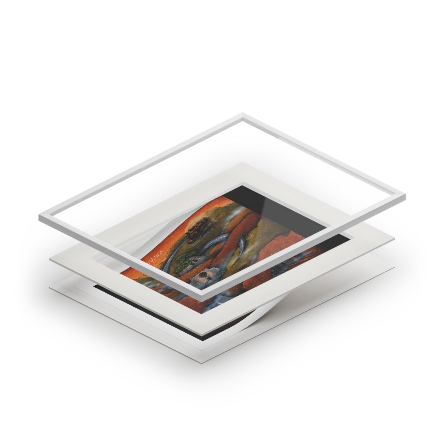 Sorgono, Fine Art Prints (Passepartout Paper Frame)