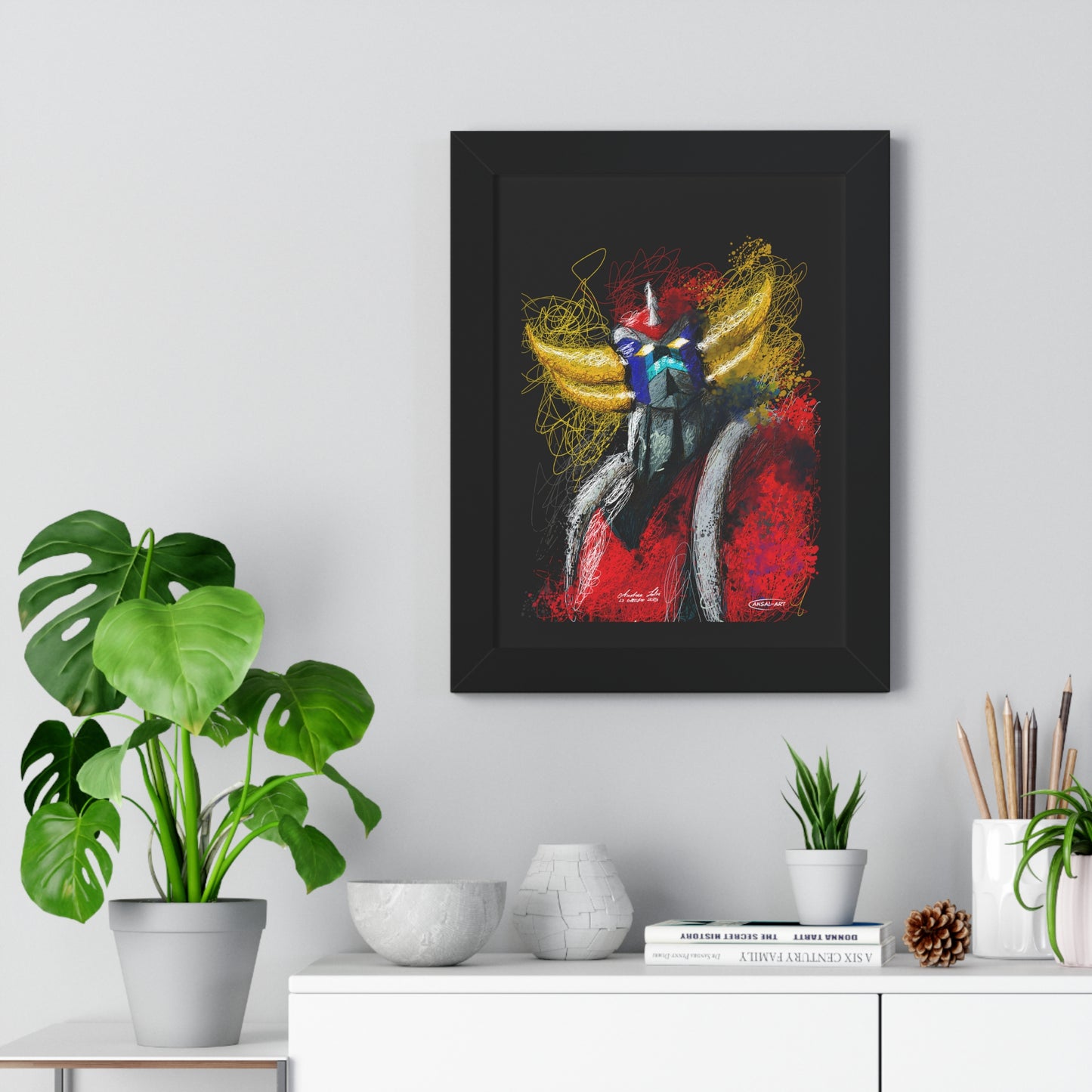 Goldrake- Framed Vertical Poster-