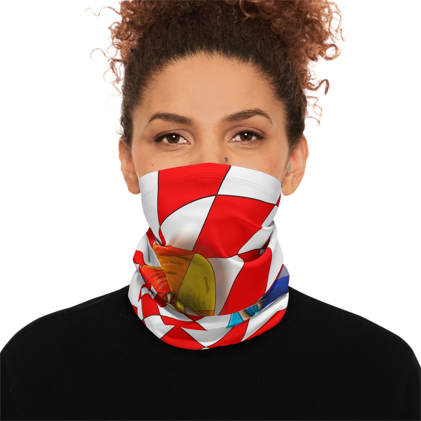 scaldacollo_Colorful Art Winter Neck Gaiter with Drawstring