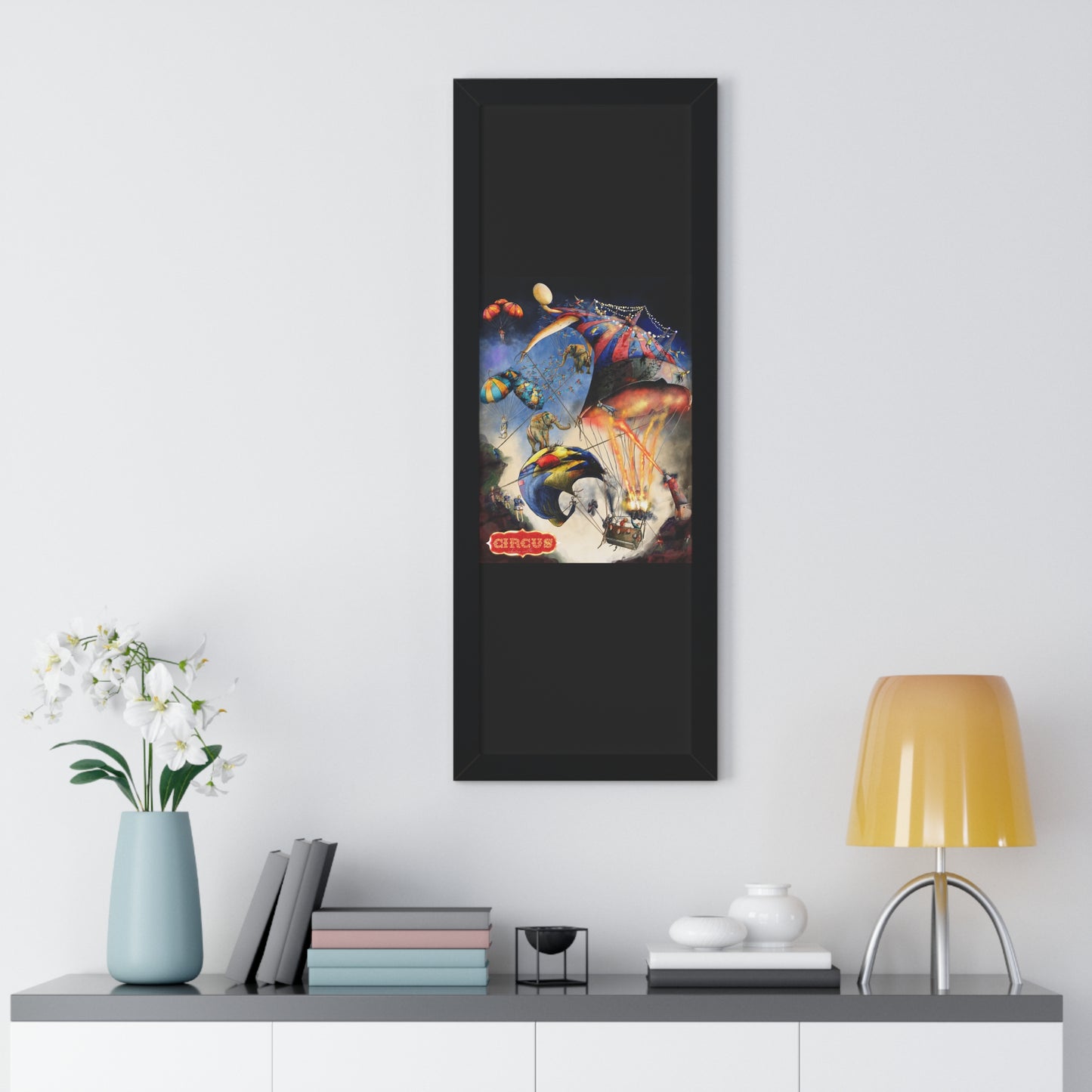 Framed Vertical Poster-circus