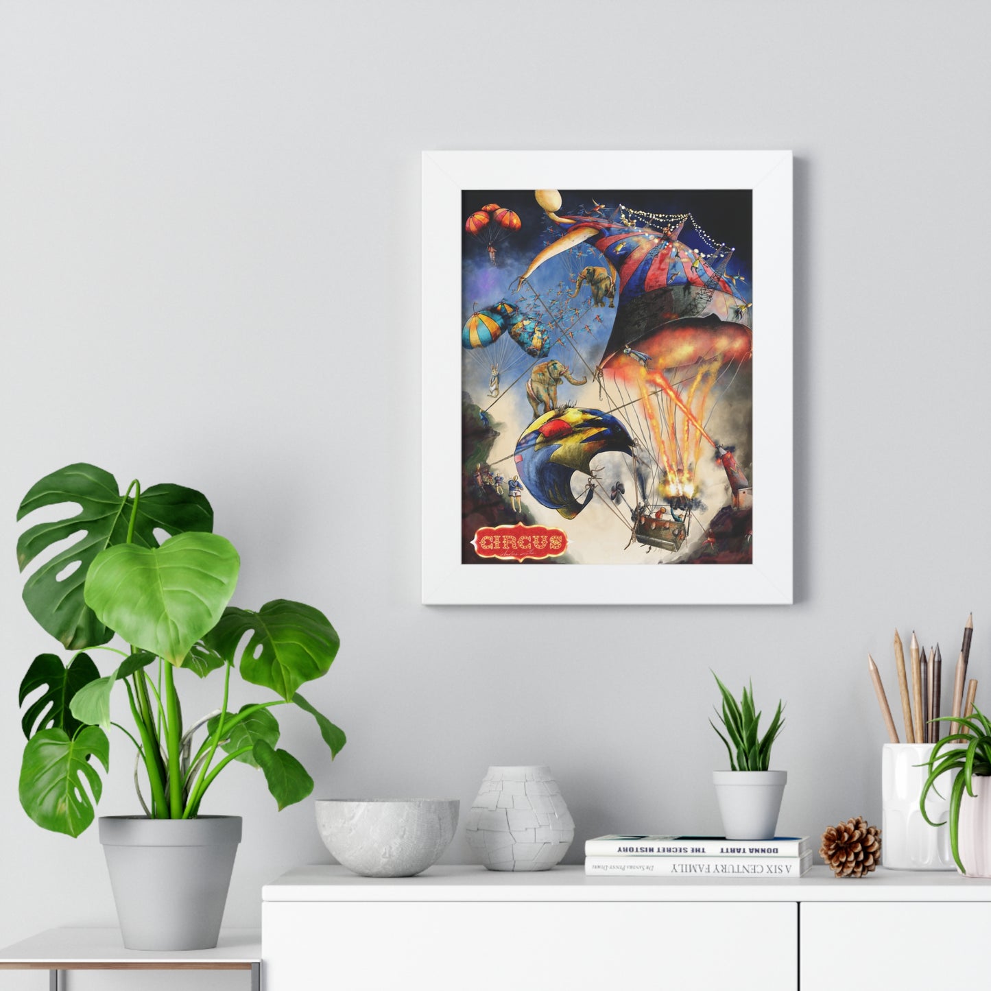 Framed Vertical Poster-circus