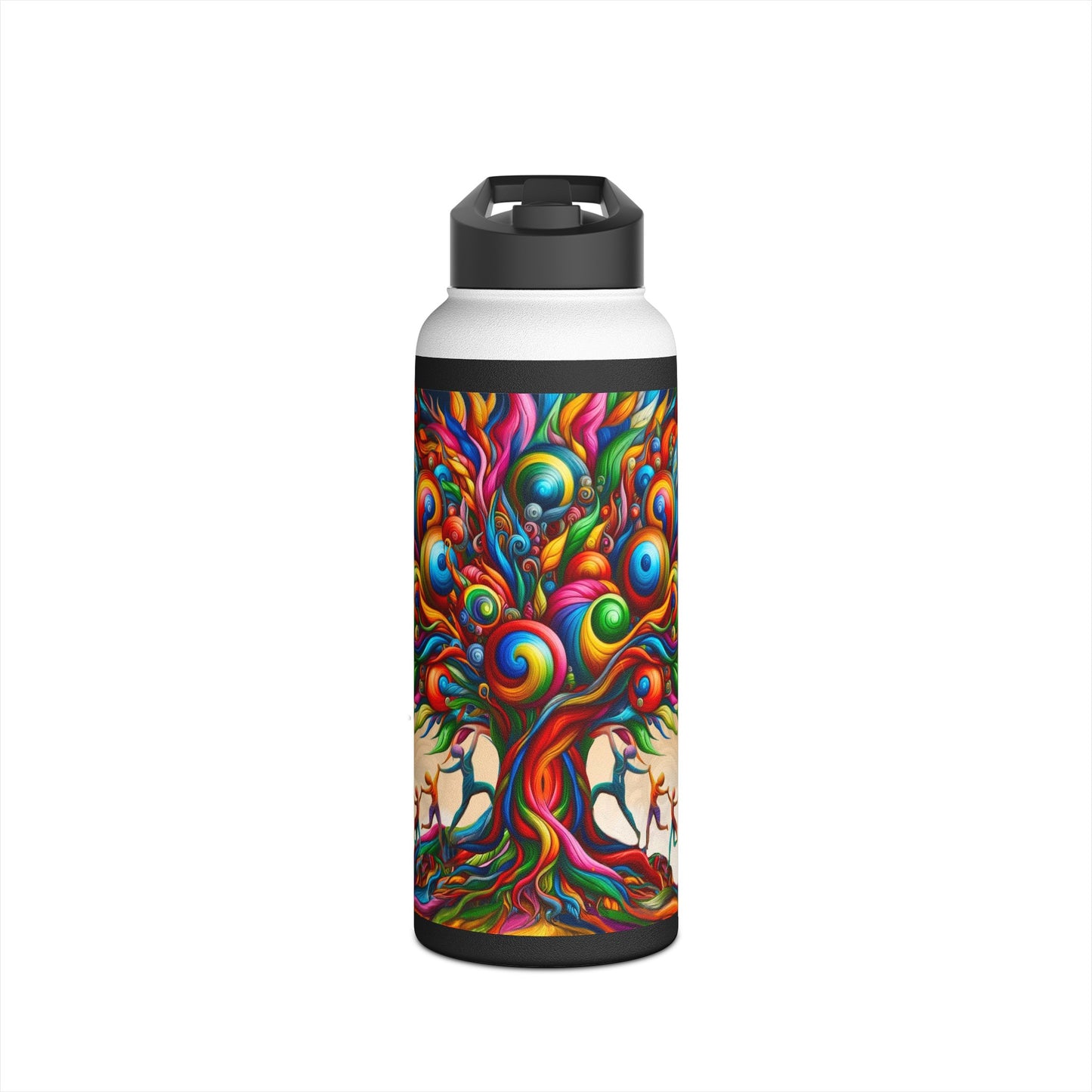 albero della vita-Stainless Steel Water Bottle, Standard Lid