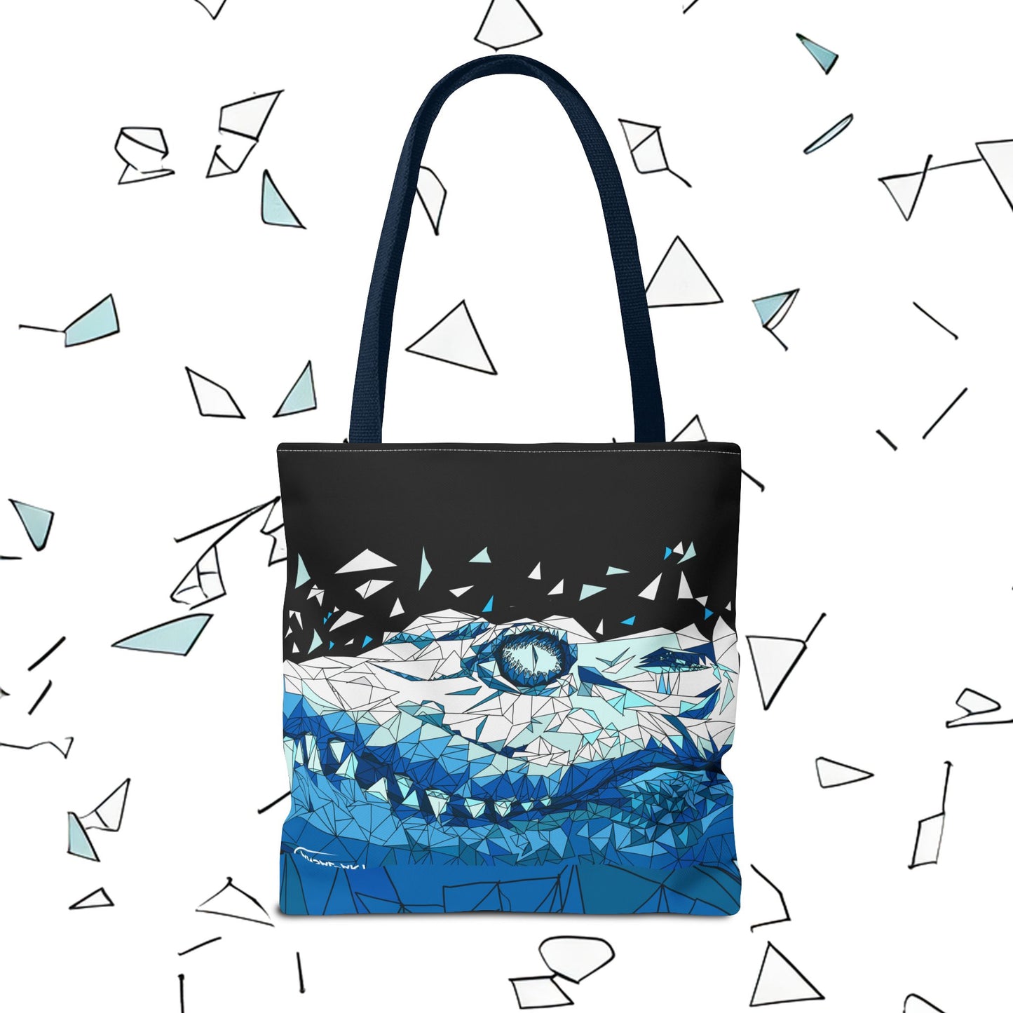 coccodrillo blacjk-Tote Bag (AOP)