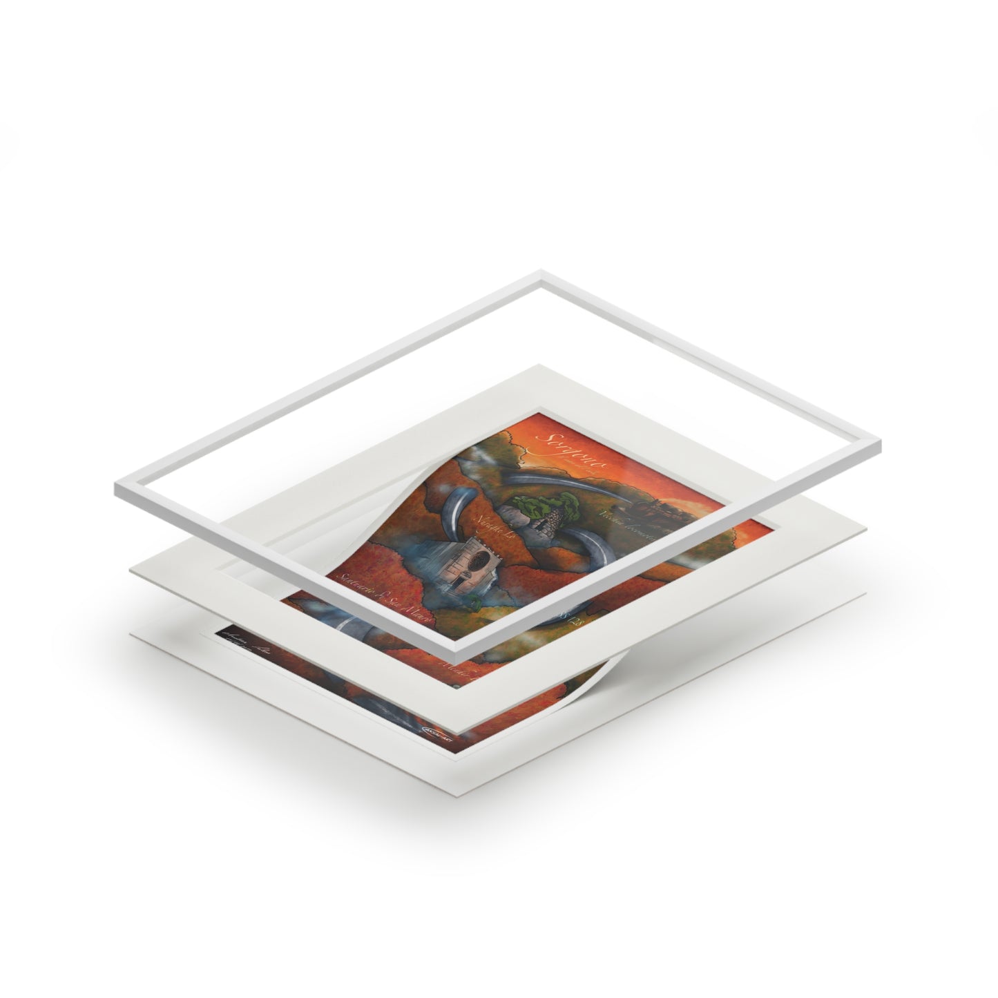 Sorgono, Fine Art Prints (Passepartout Paper Frame)