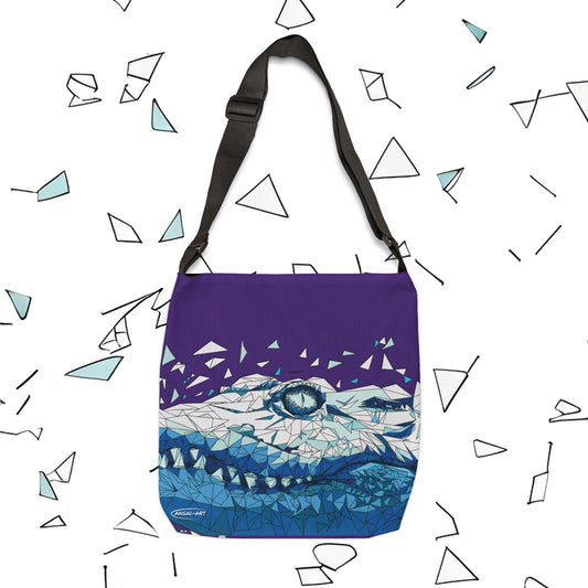 Coccodrillo purple - Adjustable Tote Bag (AOP)