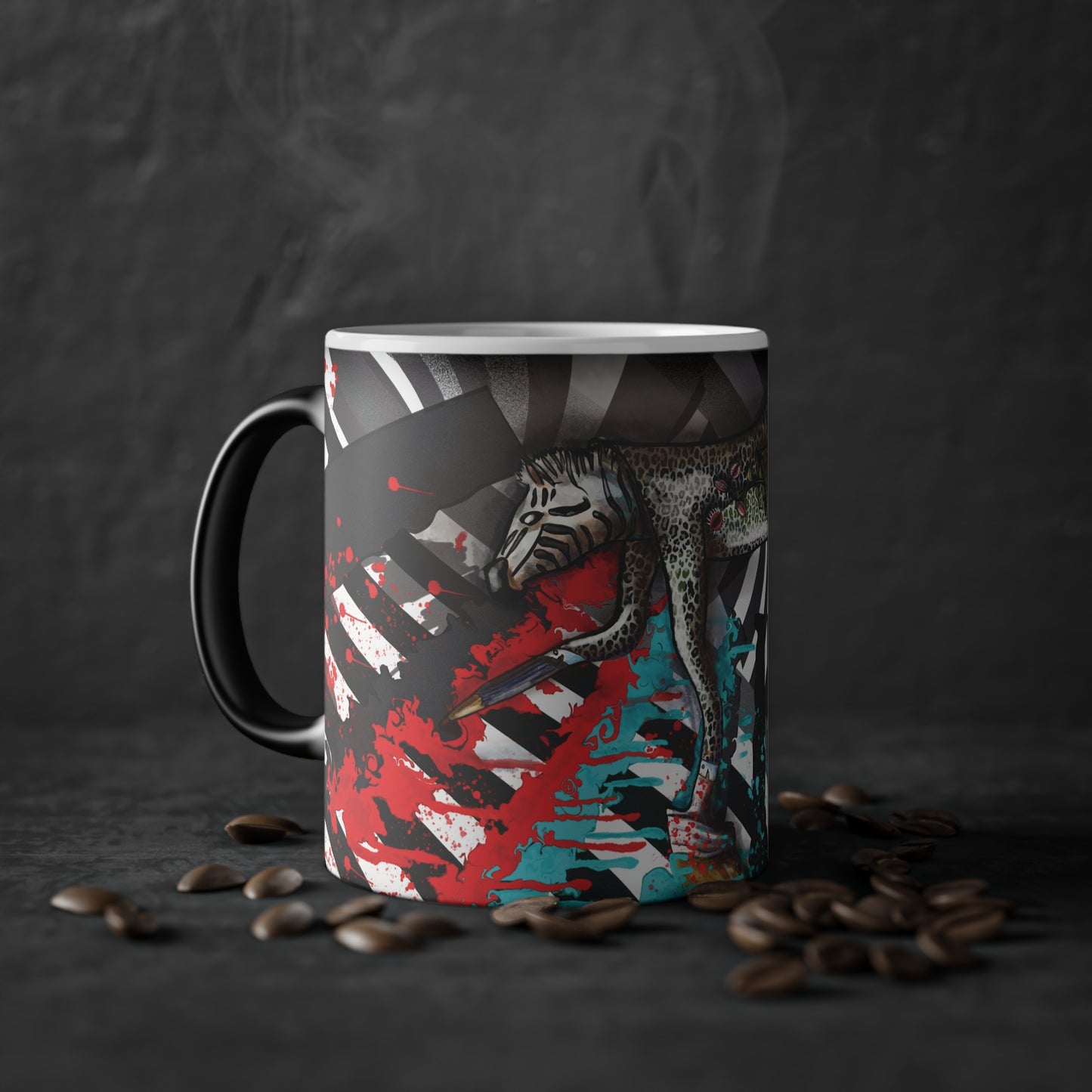 Zebra pop--Magic Mug, 11oz