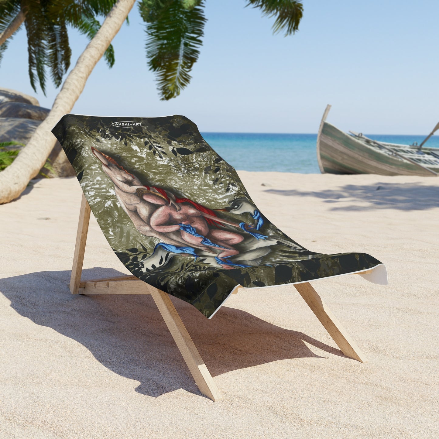 Leda e il cigno- Beach Towel