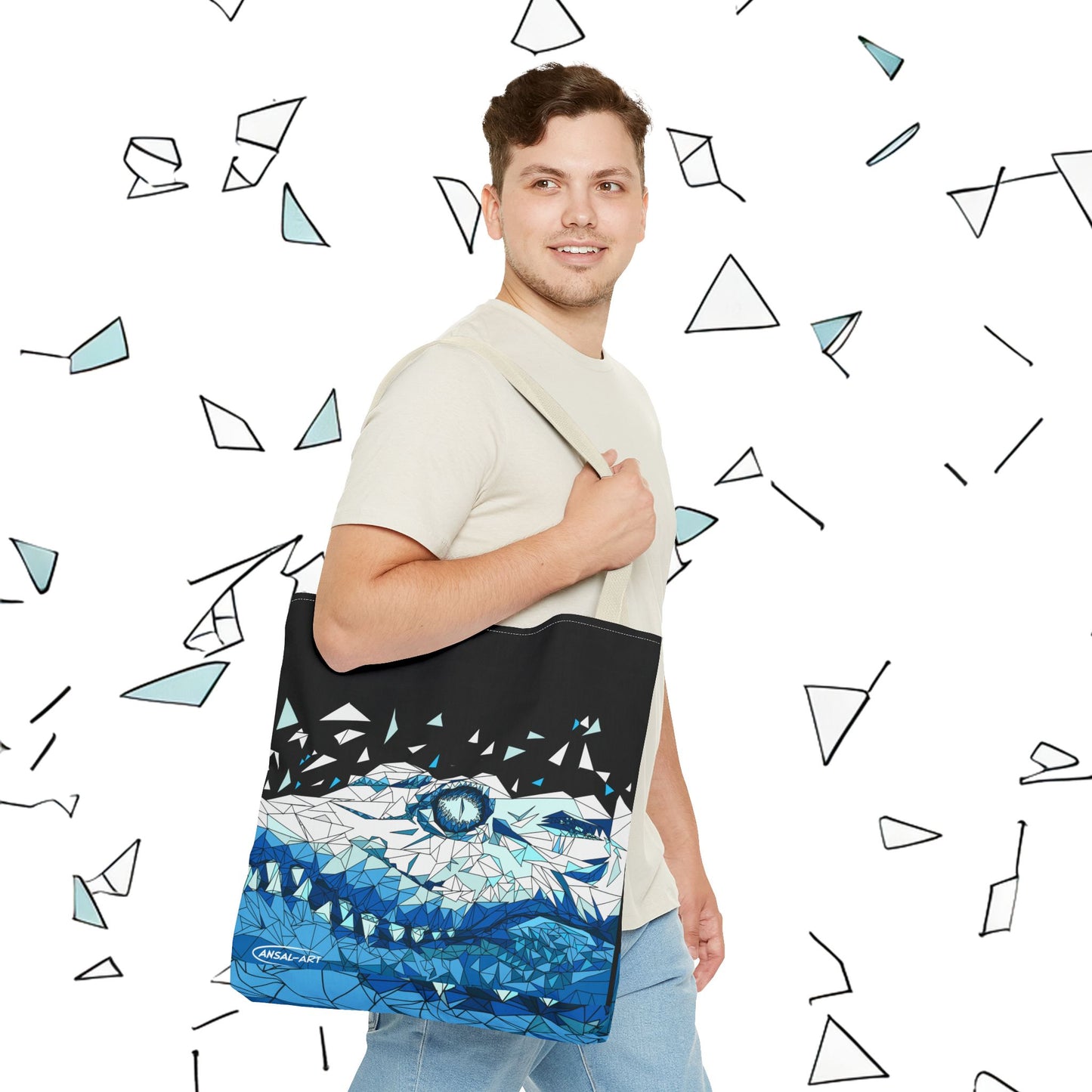 coccodrillo blacjk-Tote Bag (AOP)